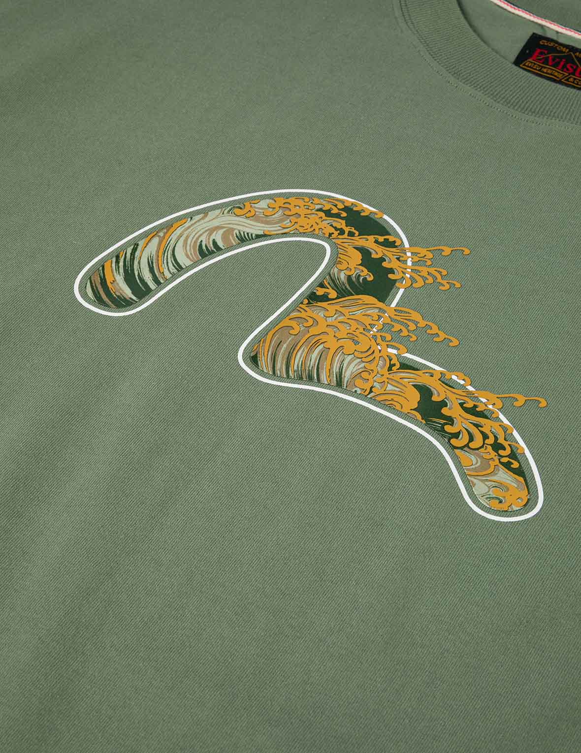 Seagull and Wave Print Relax Fit T-Shirt - Image 14