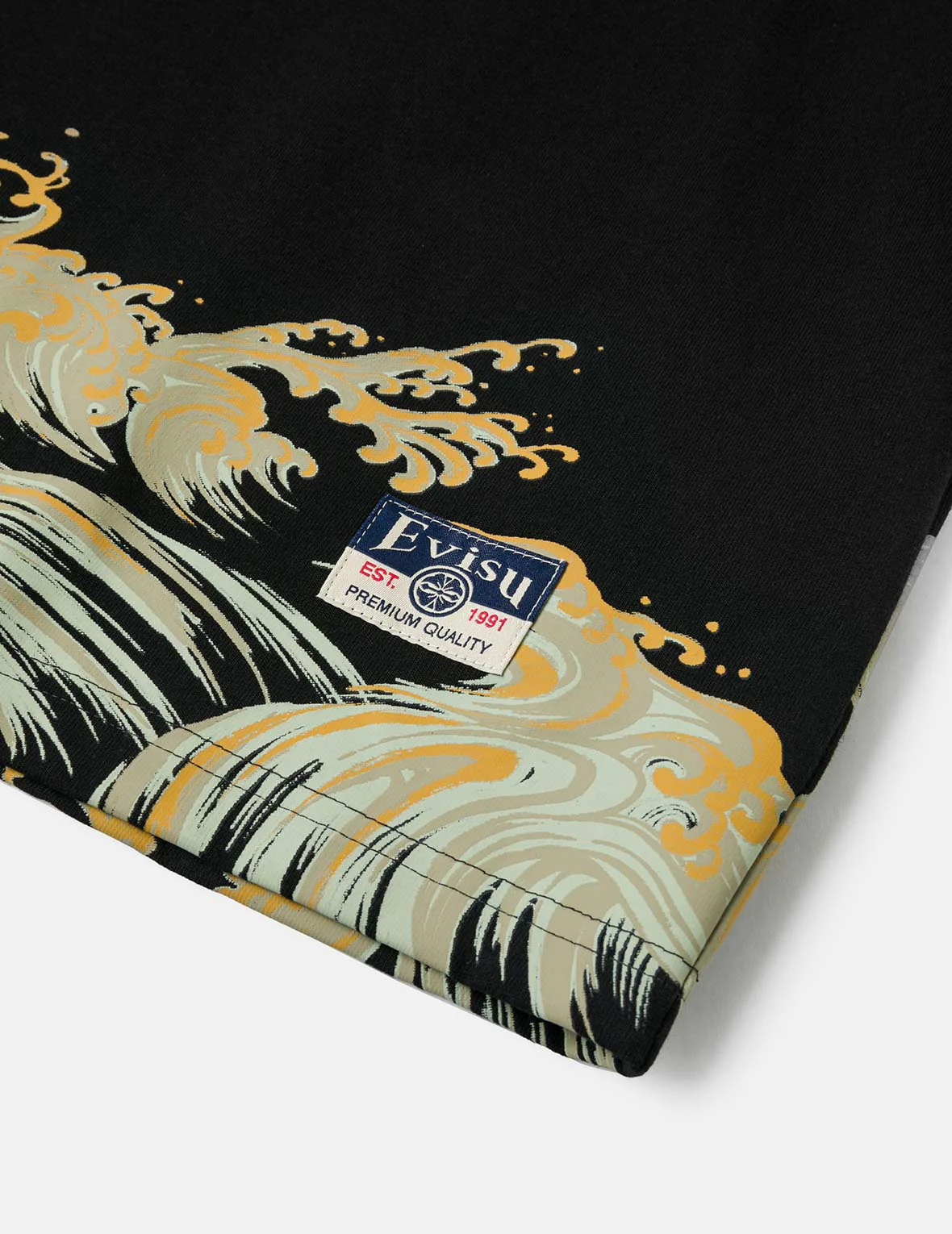 Seagull and Wave Print Relax Fit T-Shirt - Image 15