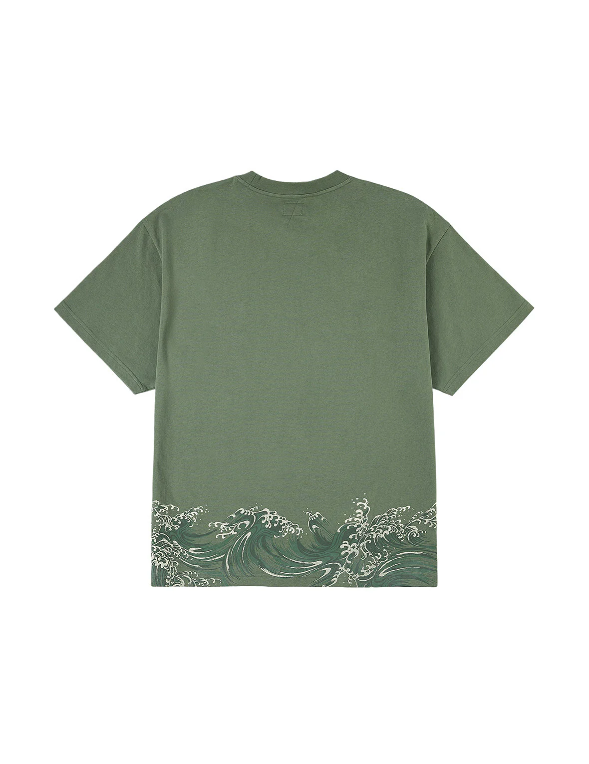 Seagull and Wave Print Relax Fit T-Shirt - Image 4