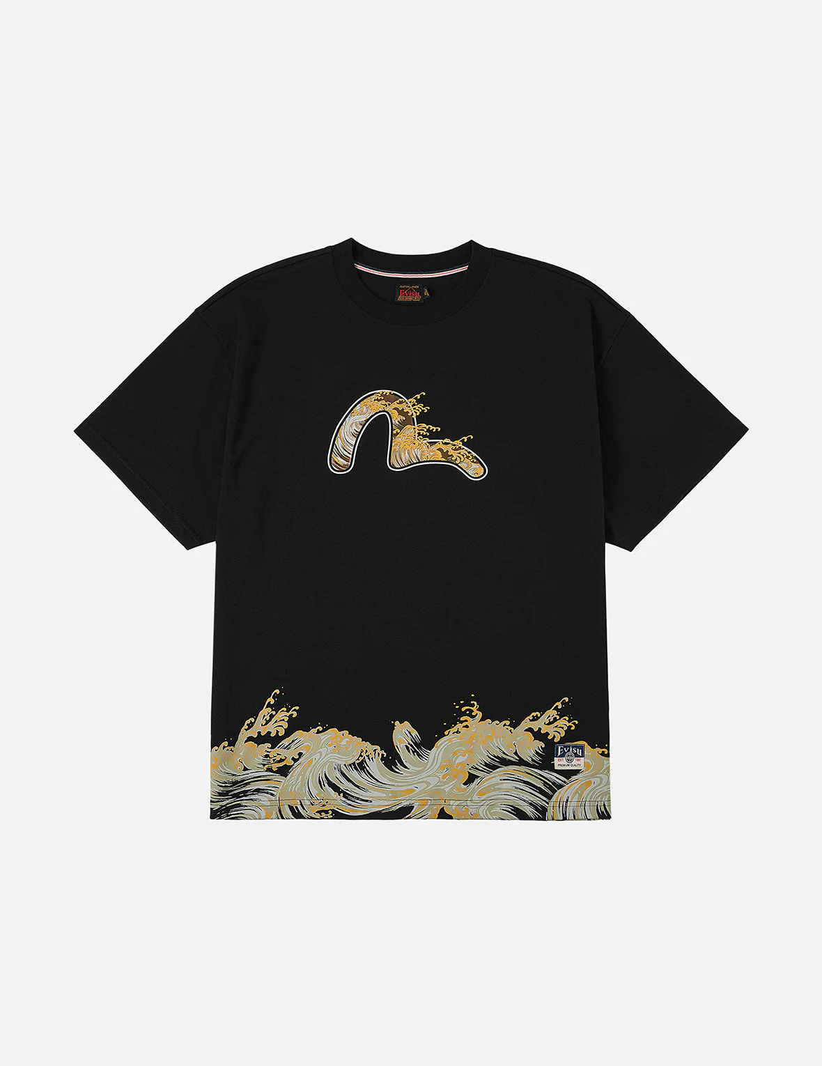 Seagull and Wave Print Relax Fit T-Shirt - Image 5