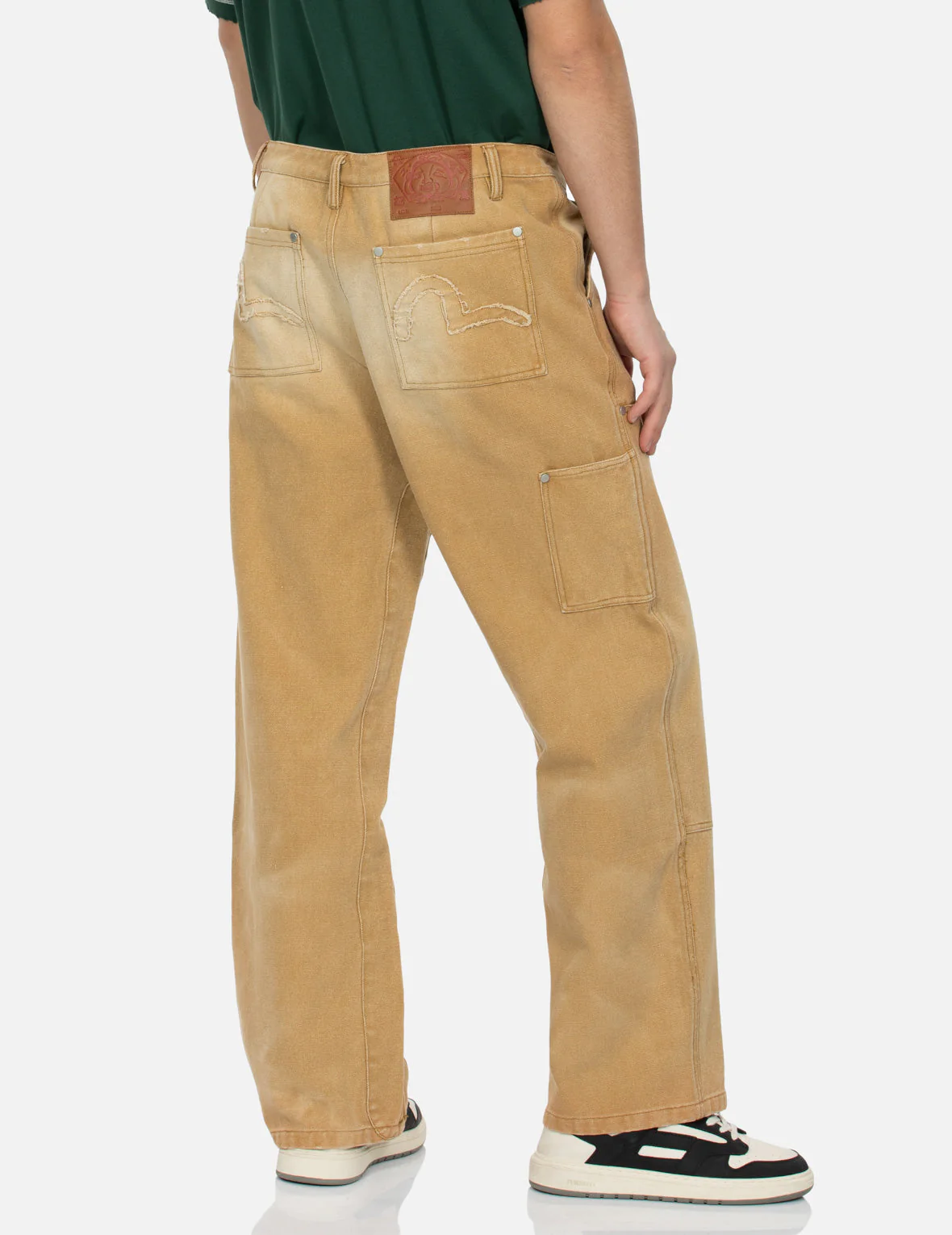 Seagull Appliqué Embroidery Baggy Fit Carpenter pants - Image 14
