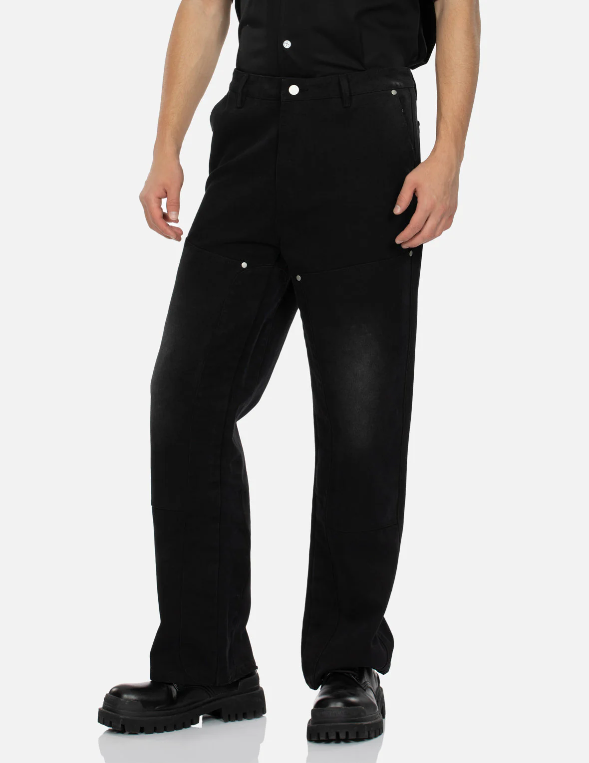 Seagull Appliqué Embroidery Baggy Fit Carpenter pants - Image 15