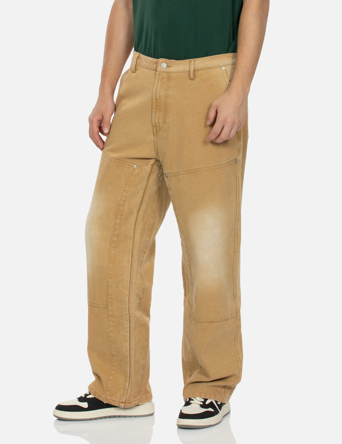 Seagull Appliqué Embroidery Baggy Fit Carpenter pants - Image 16