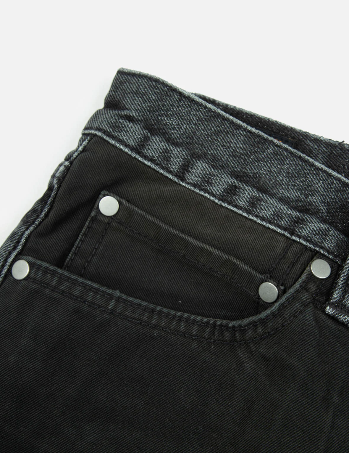 Seagull Appliqué Embroidery Baggy Fit Patchwork Jeans - Image 17