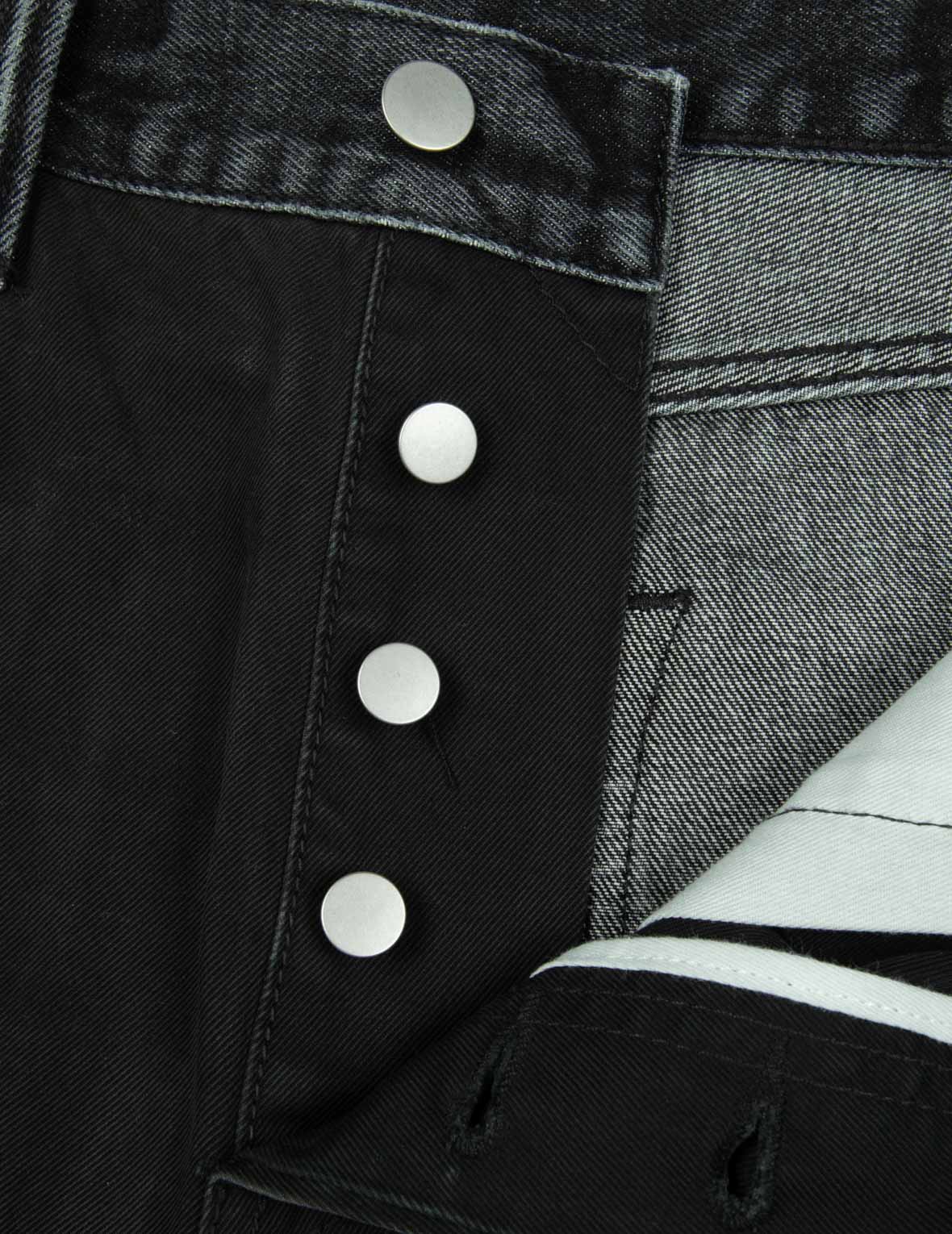 Seagull Appliqué Embroidery Baggy Fit Patchwork Jeans - Image 19