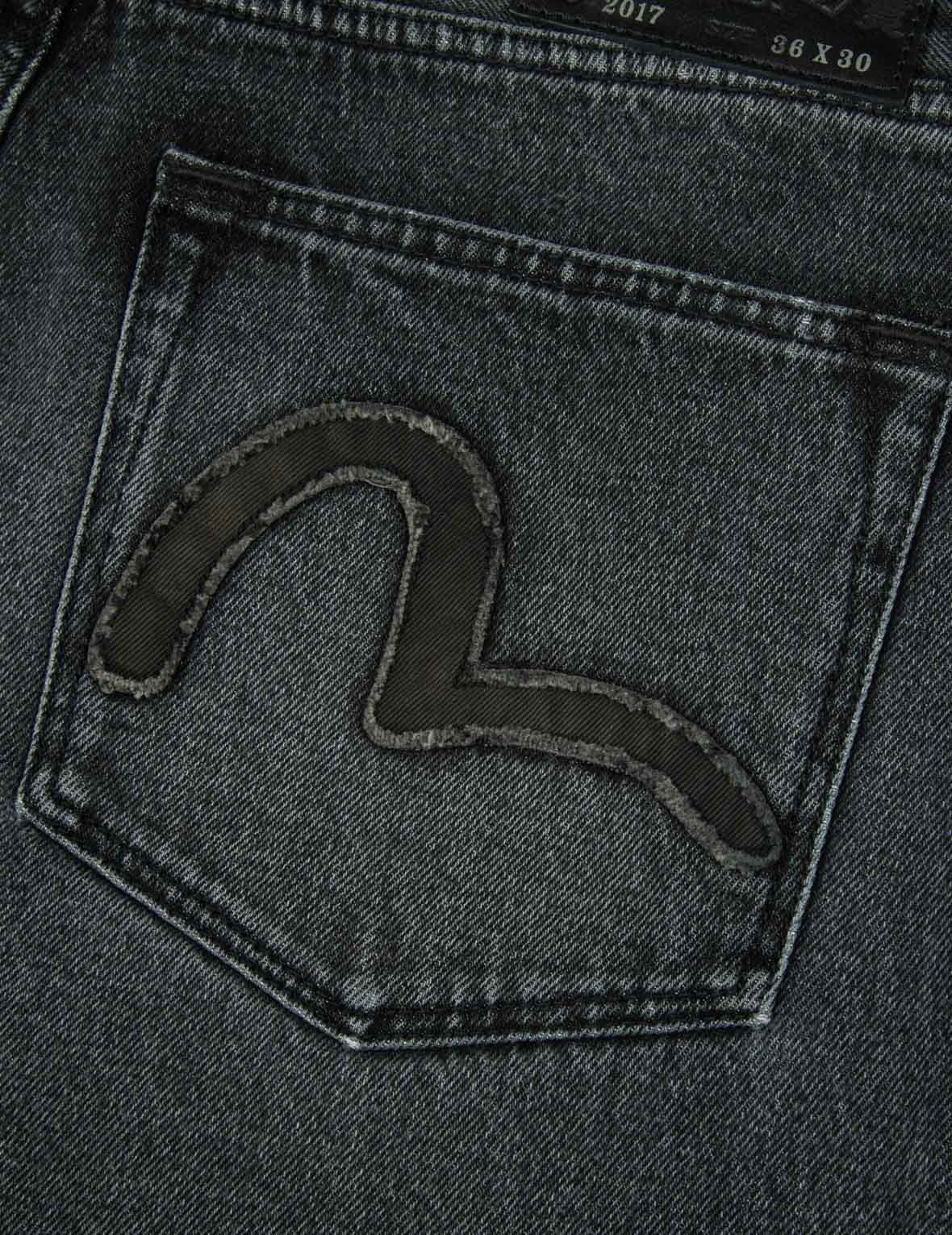Seagull Appliqué Embroidery Baggy Fit Patchwork Jeans - Image 27