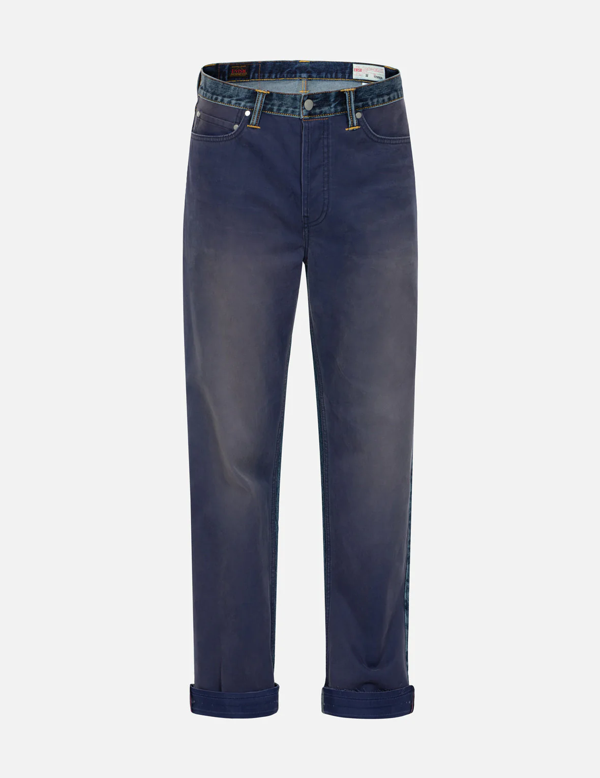 Seagull Appliqué Embroidery Baggy Fit Patchwork Jeans - Image 4