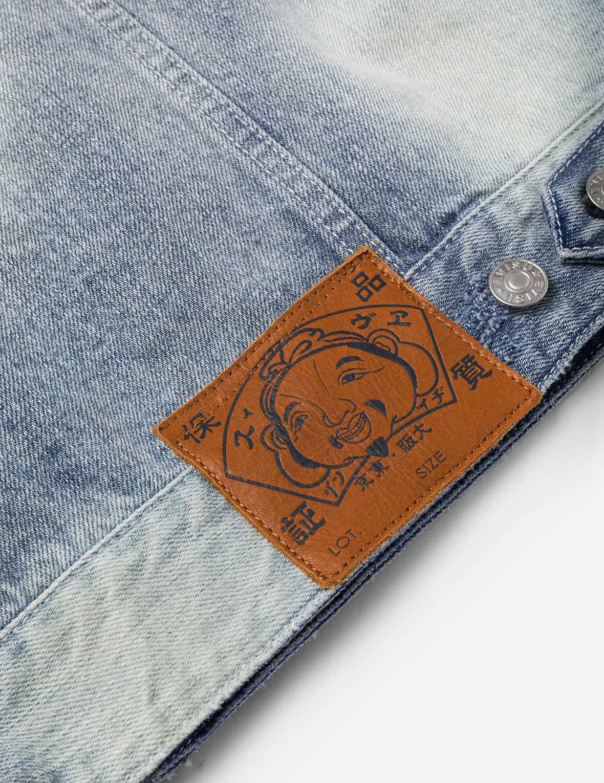 Seagull Appliqué Embroidery Relax Fit Denim Jacket - Image 8