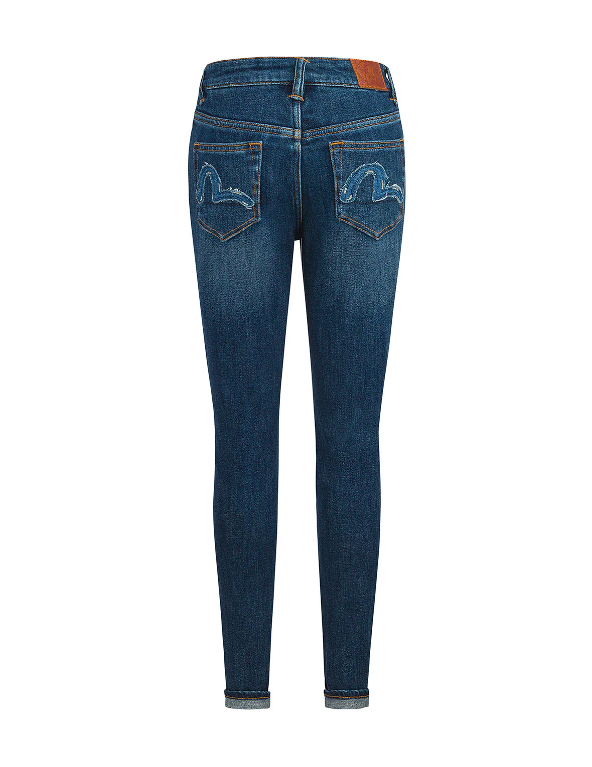 Seagull Appliqué Embroidery Skinny Jeans - Image 11