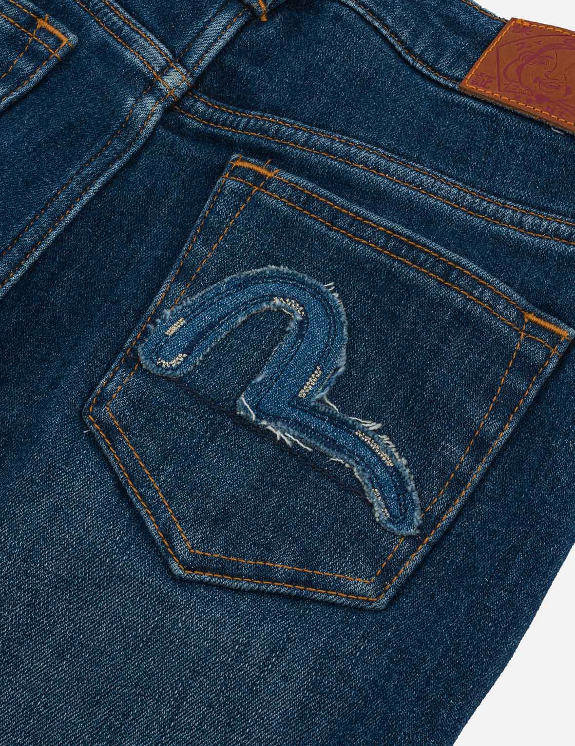 Seagull Appliqué Embroidery Skinny Jeans - Image 9