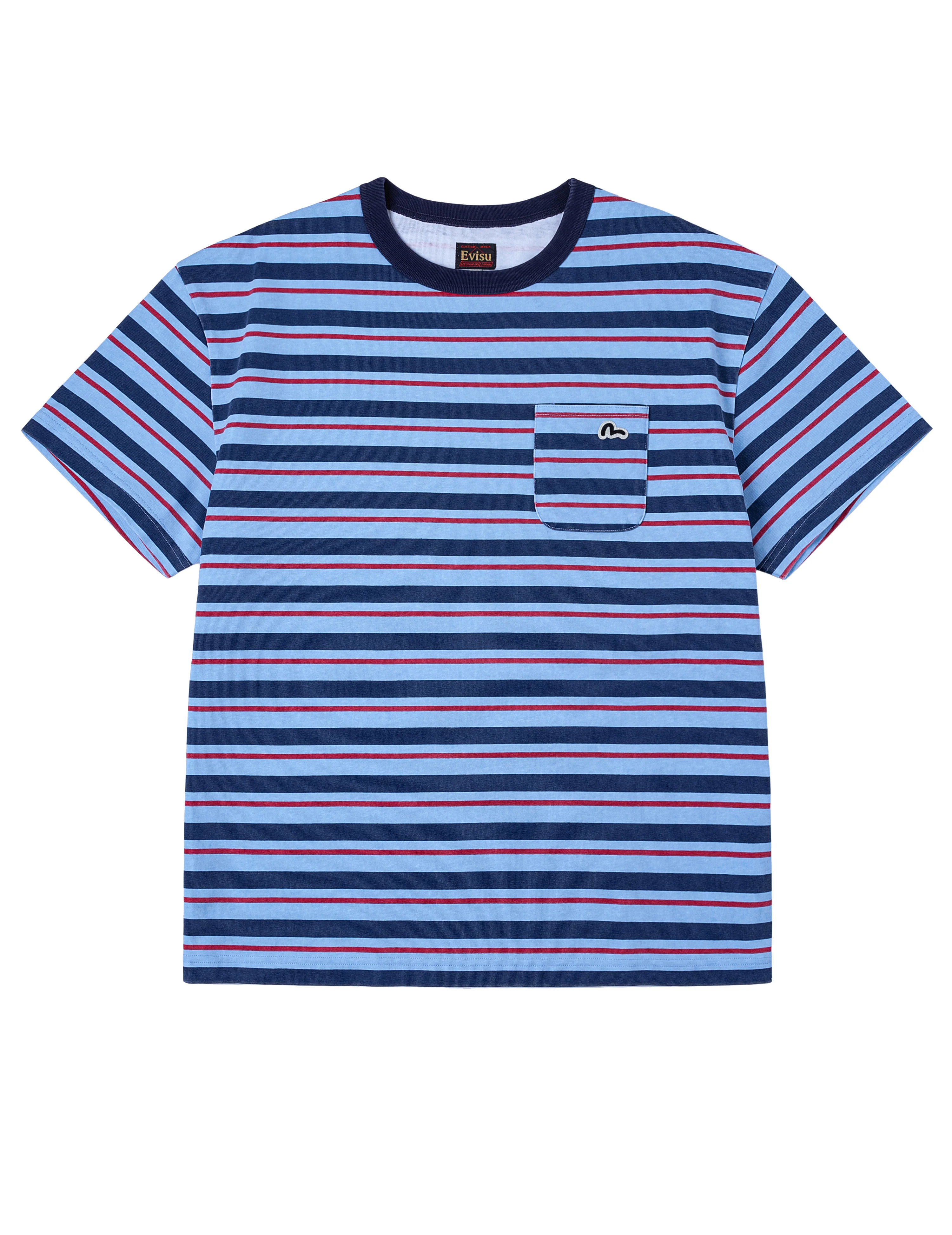 Seagull Appliqué Relax Fit Stripe T-Shirt - Image 19