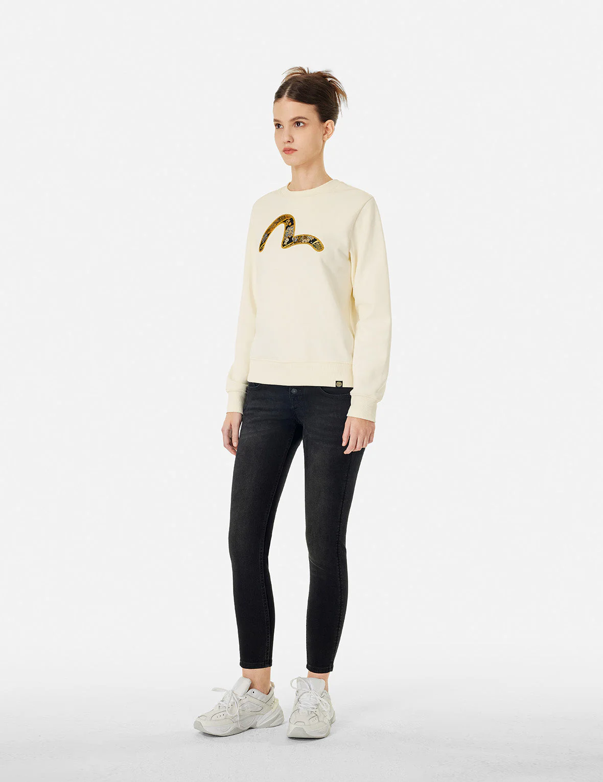 Seagull Brocade Appliqué and Logo Embroidery Regular Fit Sweatshirt - Image 11