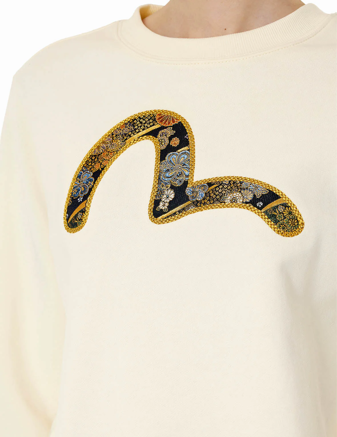 Seagull Brocade Appliqué and Logo Embroidery Regular Fit Sweatshirt - Image 13