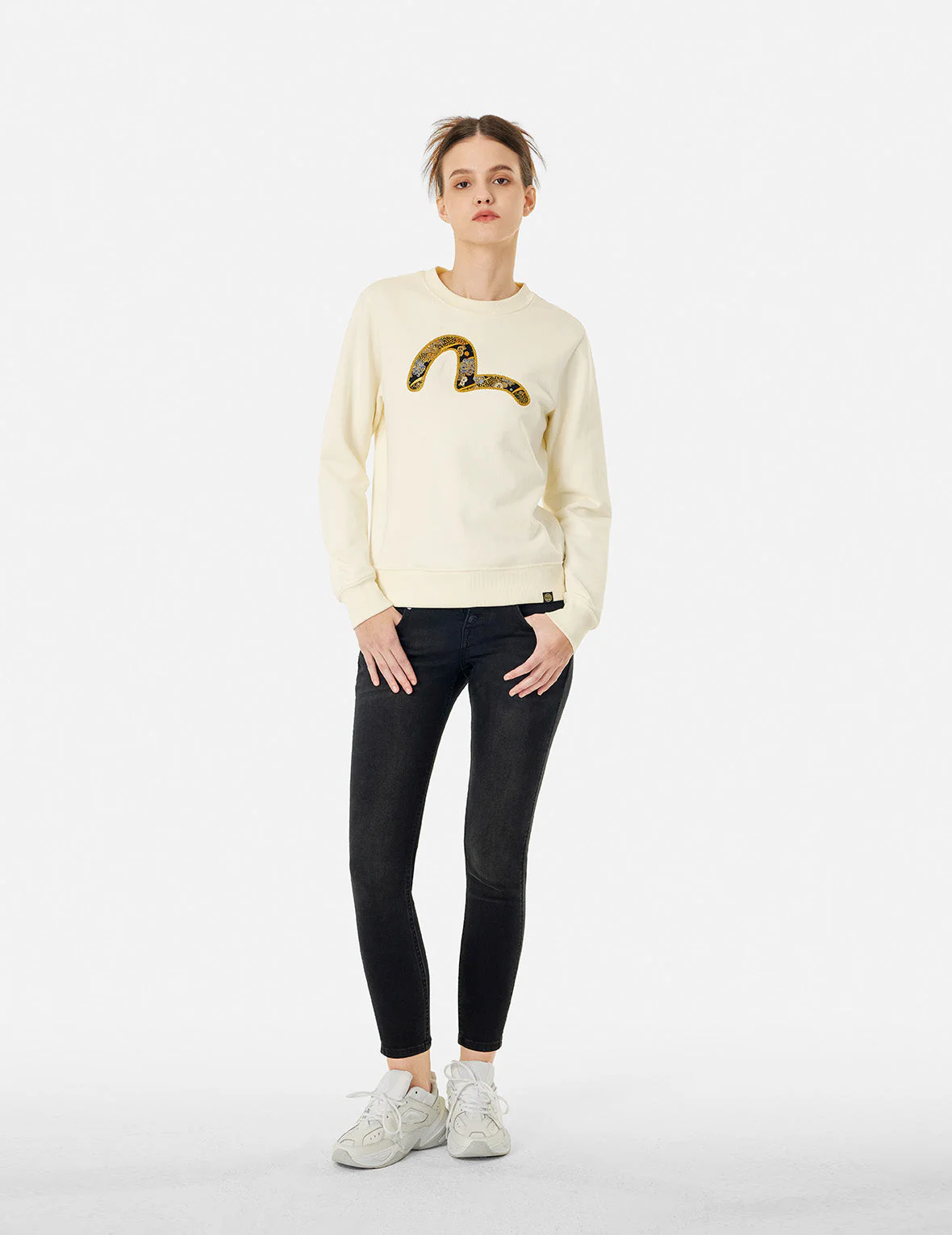 Seagull Brocade Appliqué and Logo Embroidery Regular Fit Sweatshirt - Image 14