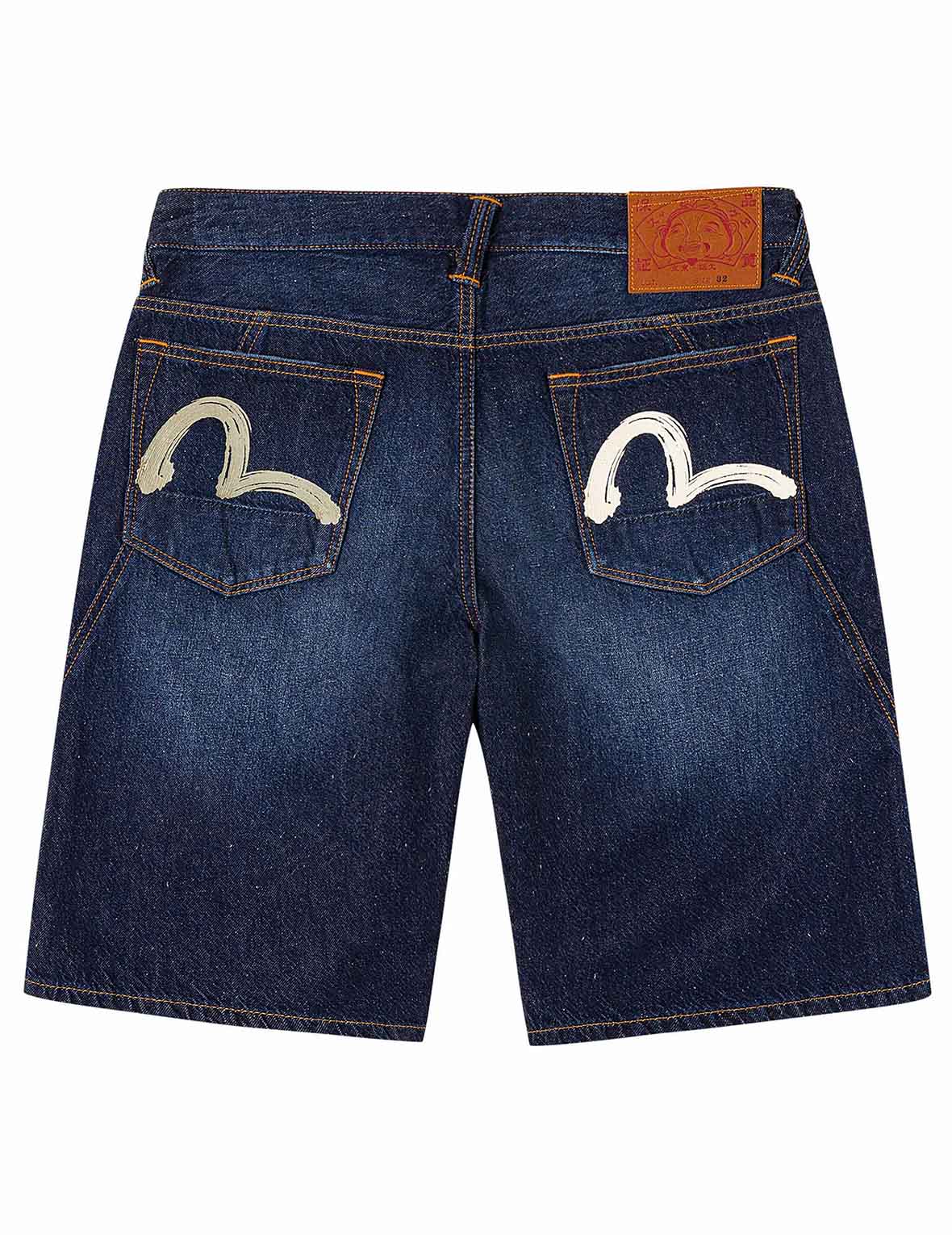 Seagull Brushstroke Denim Shorts - Image 12