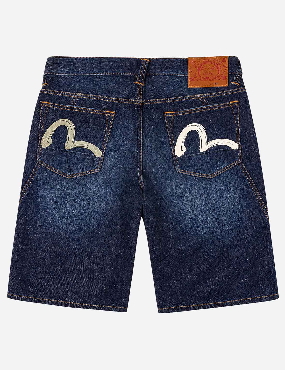 Seagull Brushstroke Denim Shorts - Image 3