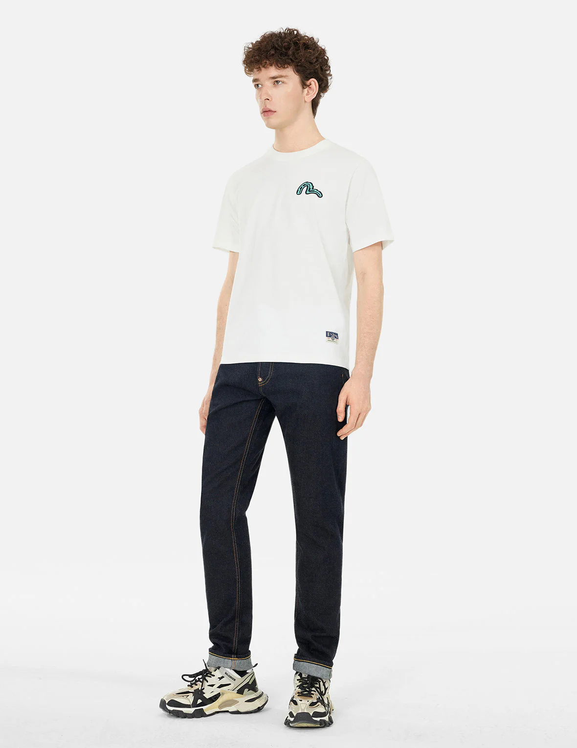 Seagull Daicock Print Taper Fit Jeans #2017 - Image 4