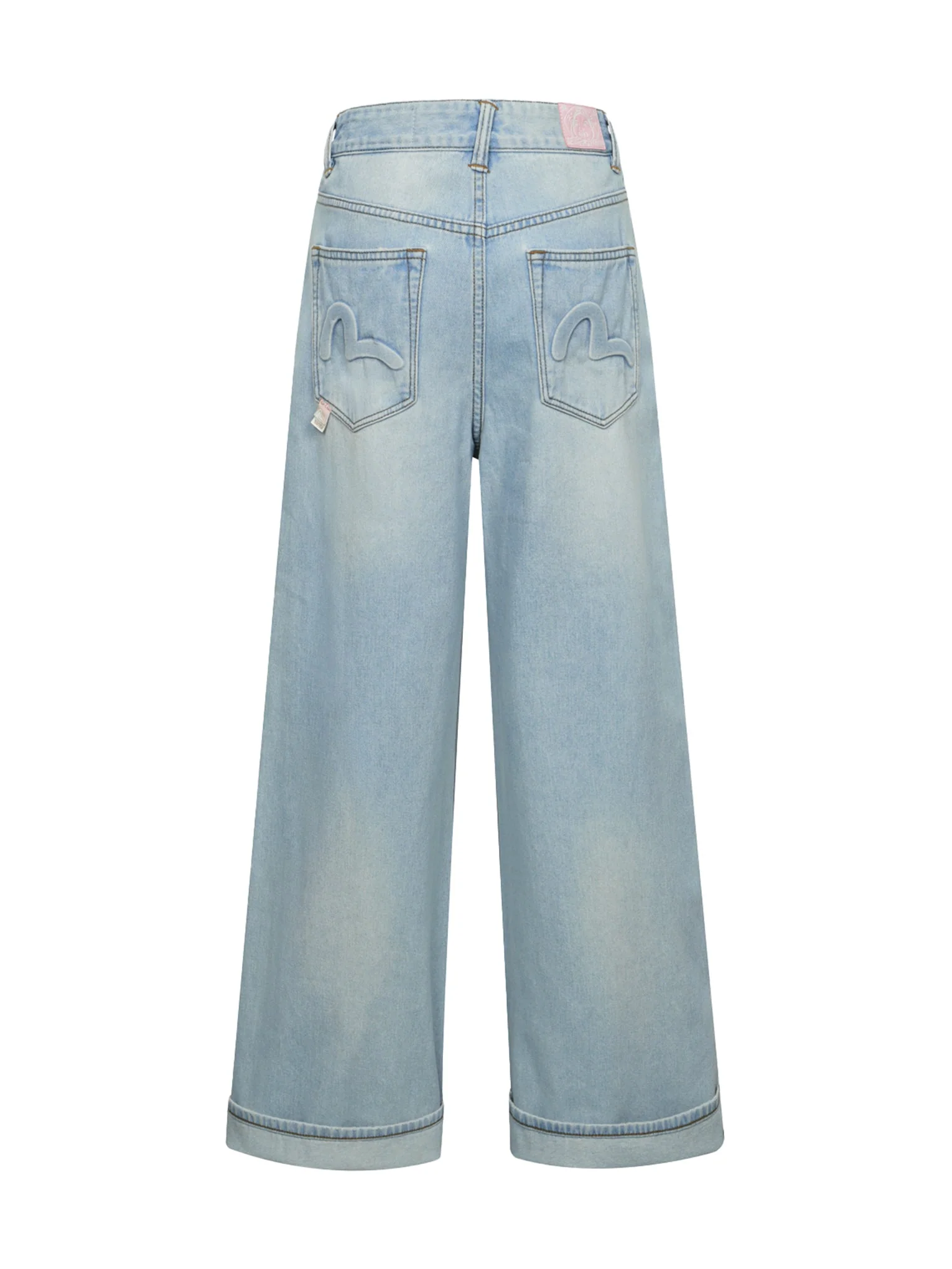 Seagull Embossed Baggy Jeans - Image 12