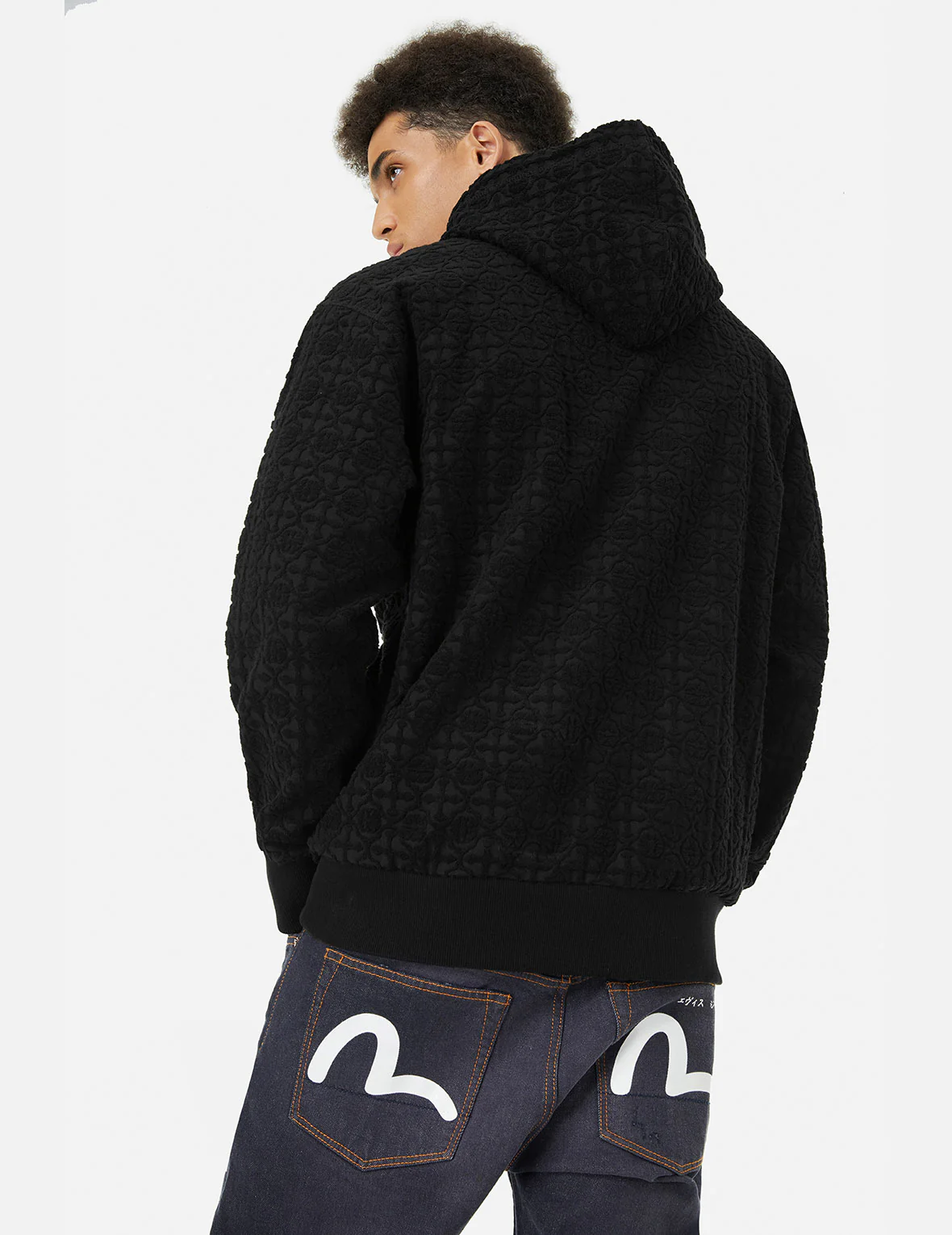 Seagull Embrodiery and Kamon Jacquard Relax Fit Hoodie - Image 4