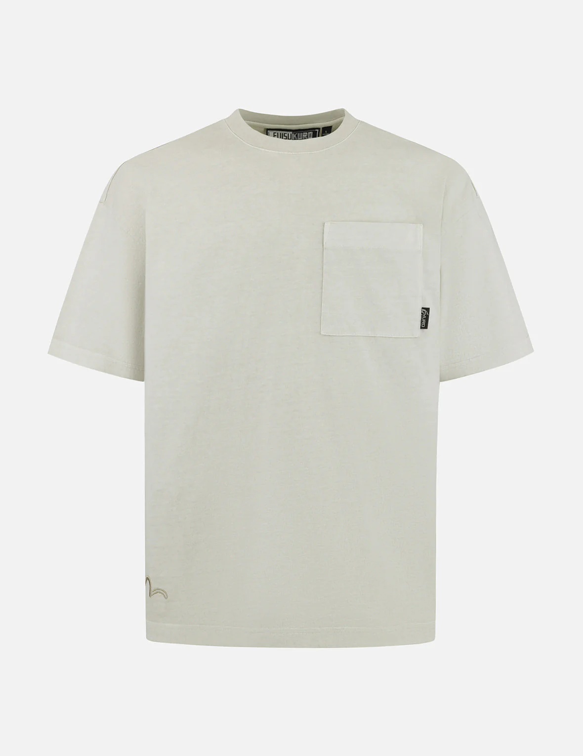 Seagull Embroidery and Logo Print Oversized T-shirt - Image 2