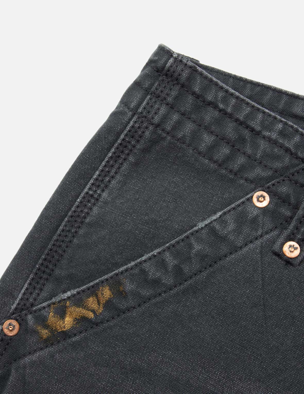 Seagull Embroidery and Logo Print Relax Fit Washed Pants - Image 24