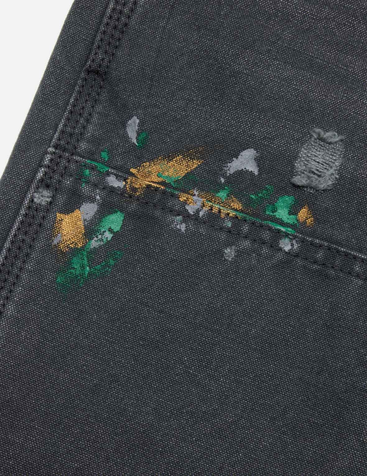 Seagull Embroidery and Logo Print Relax Fit Washed Pants - Image 28