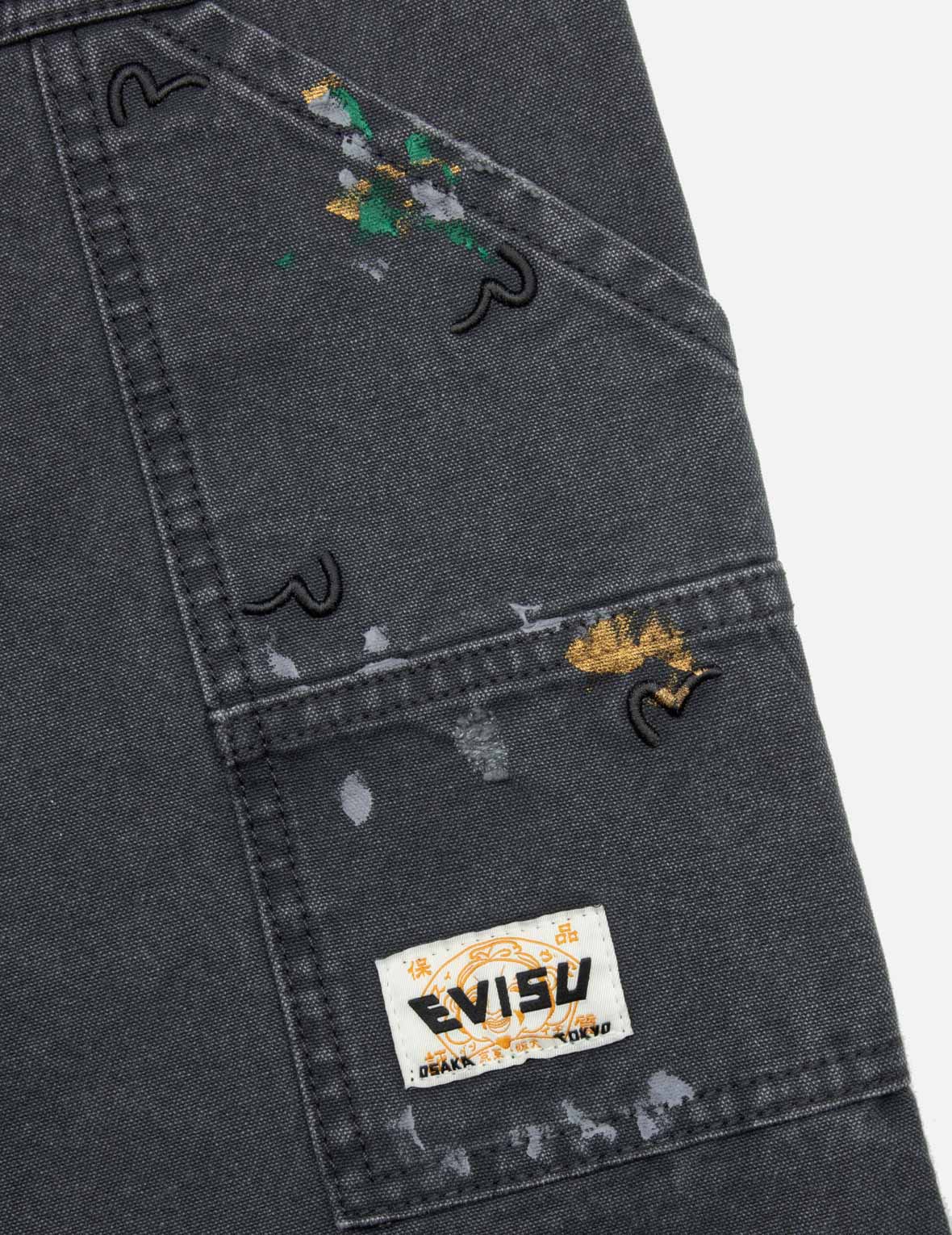 Seagull Embroidery and Logo Print Relax Fit Washed Pants - Image 30