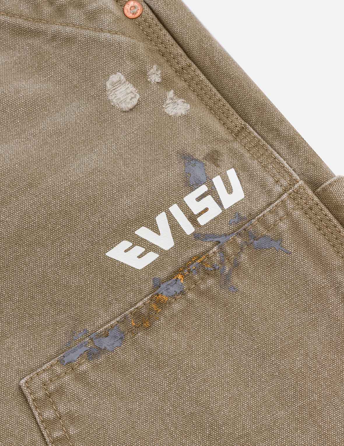 Seagull Embroidery and Logo Print Relax Fit Washed Pants - Image 8