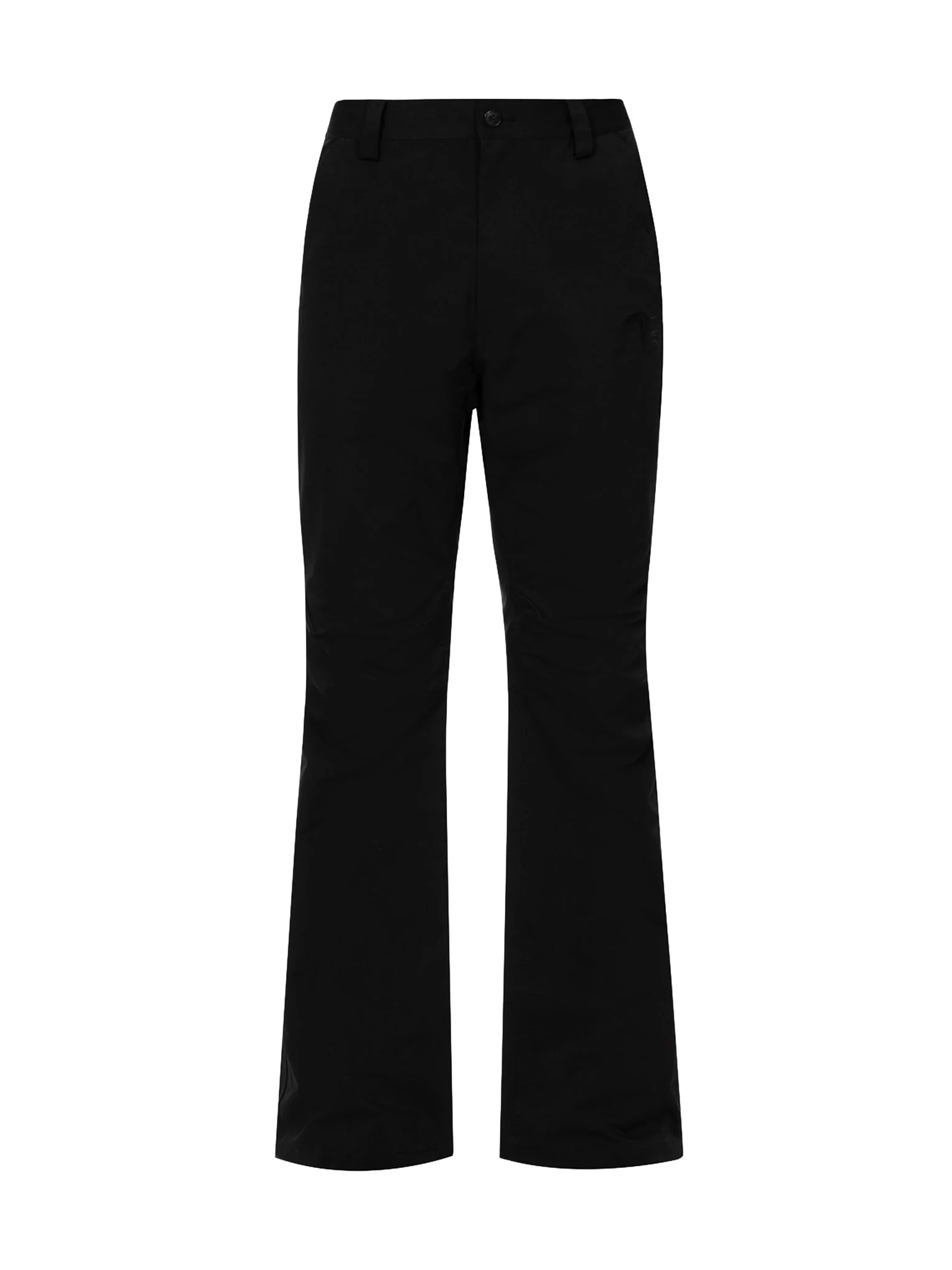 Seagull Embroidery and Multi-Pocket Regular Fit Bell Bottoms Pants - Image 14