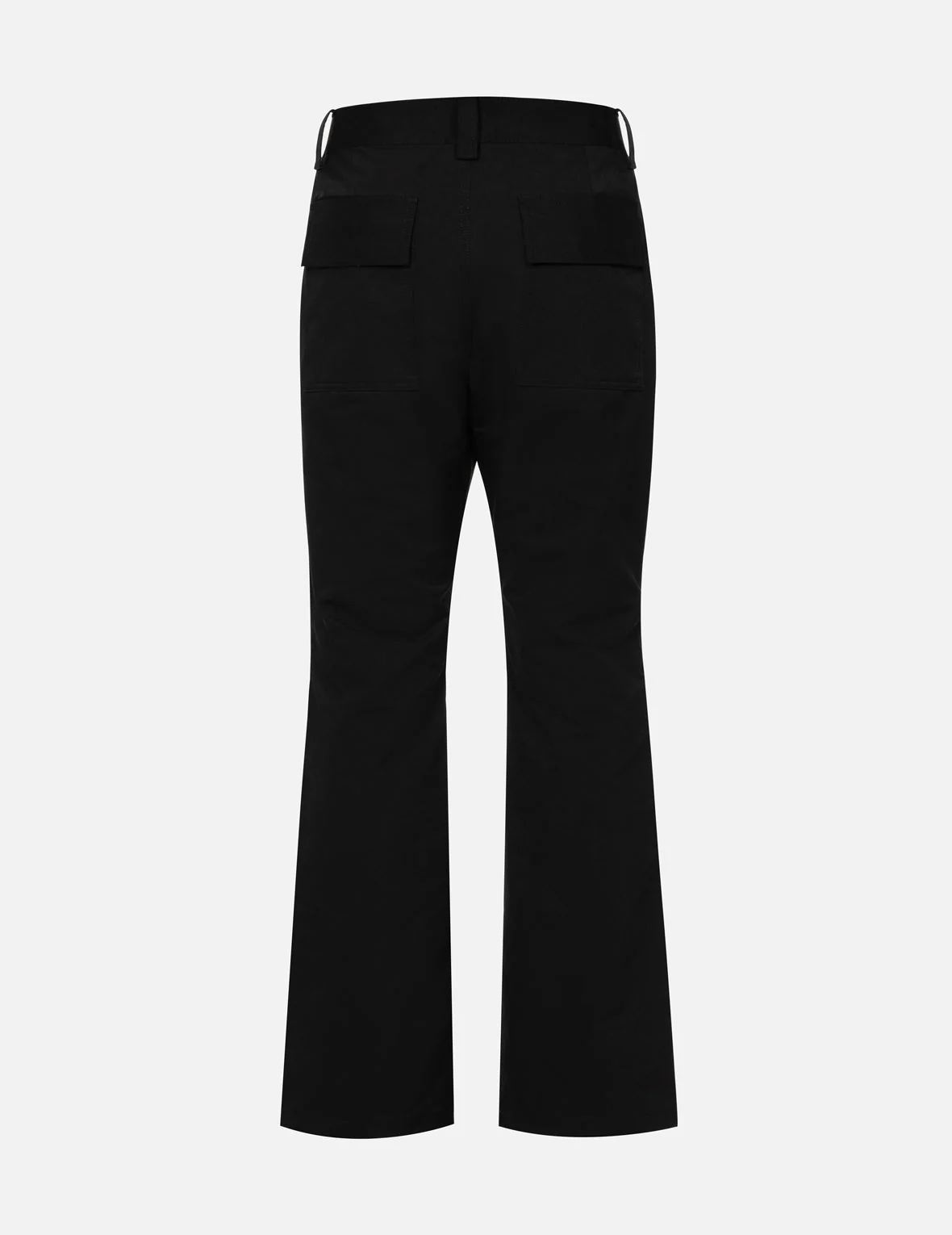 Seagull Embroidery and Multi-Pocket Regular Fit Bell Bottoms Pants - Image 2