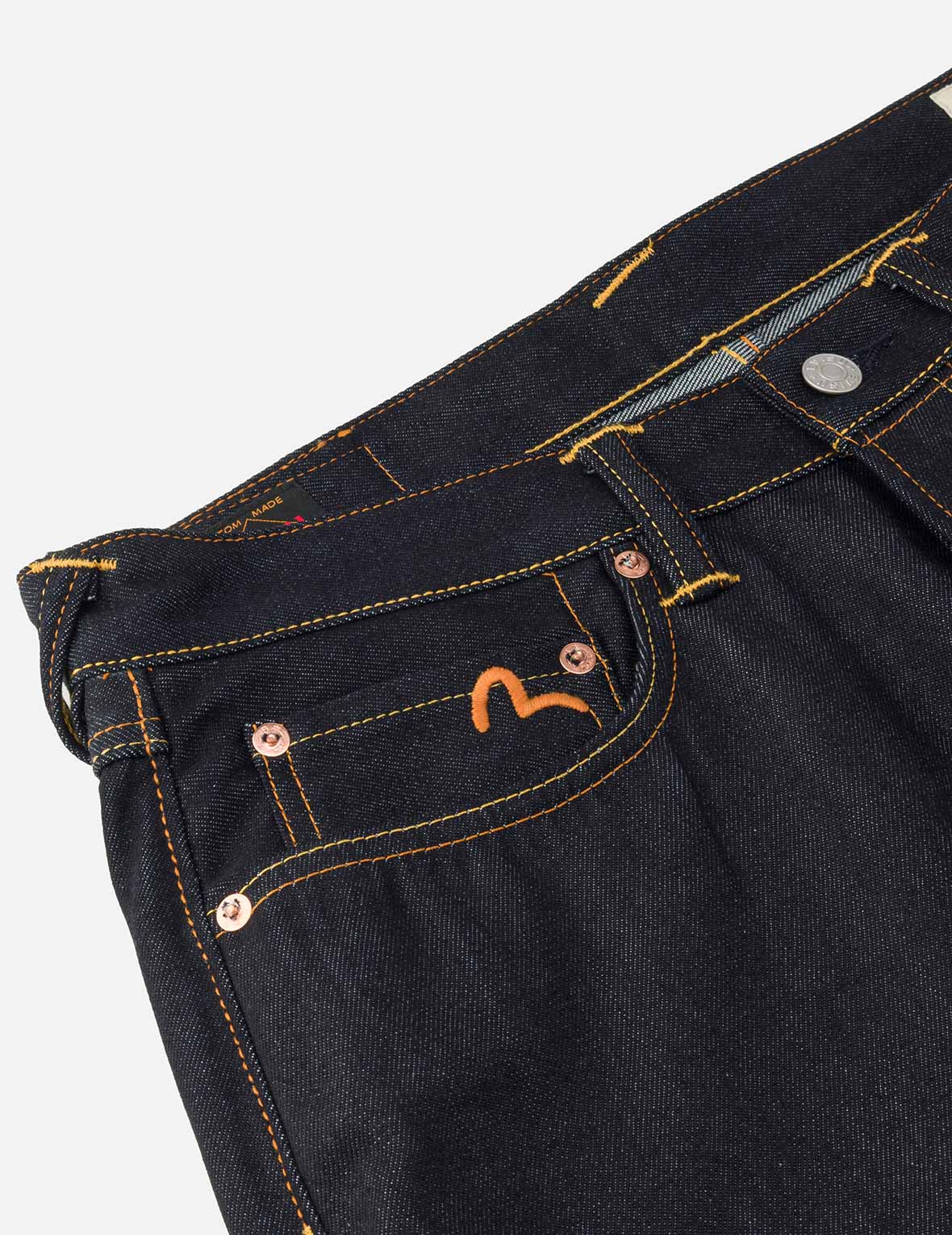 Seagull Embroidery and Slogan Print Regular Fit Denim Shorts - Image 8