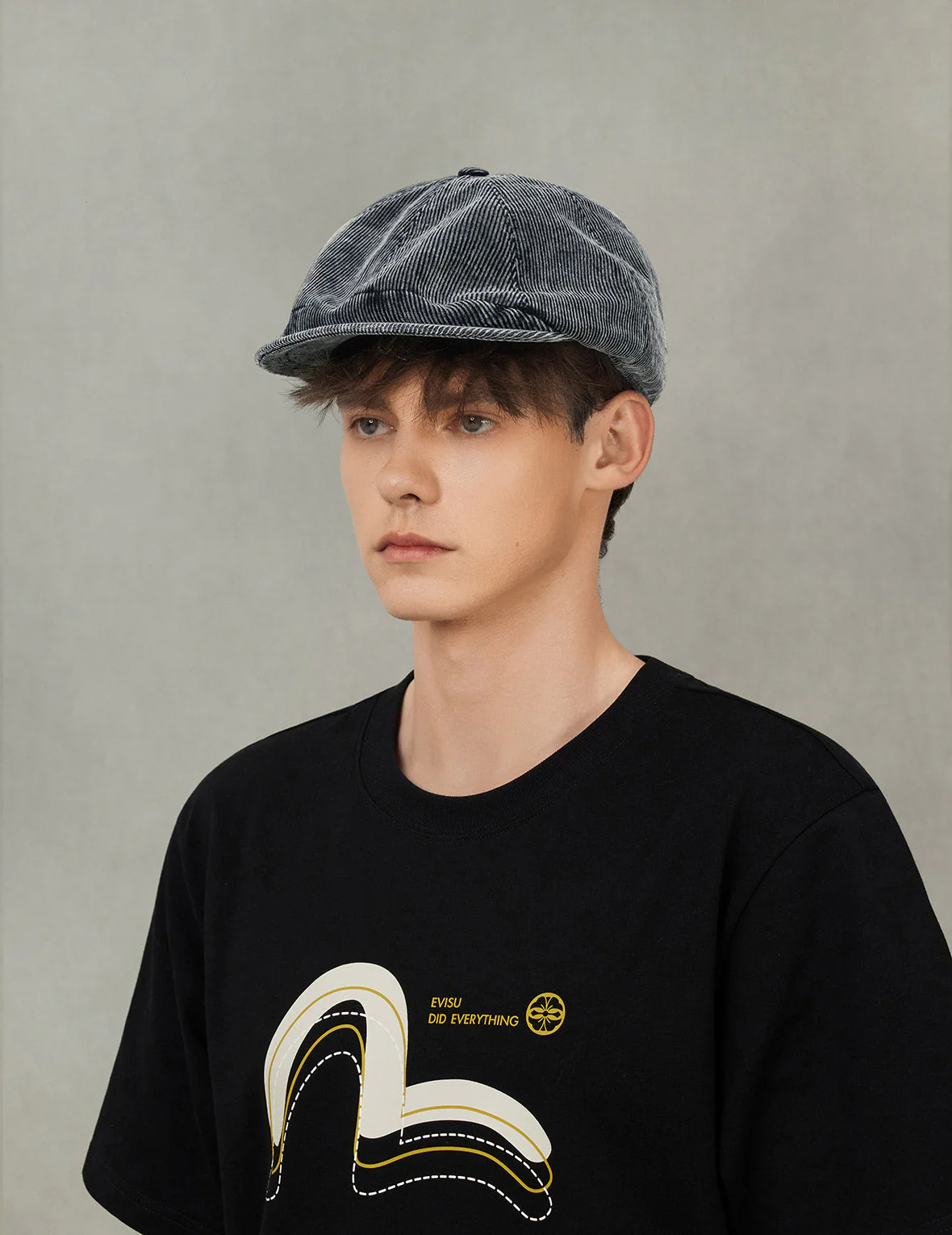 Seagull Embroidery Corduroy Hunting Cap - Image 5