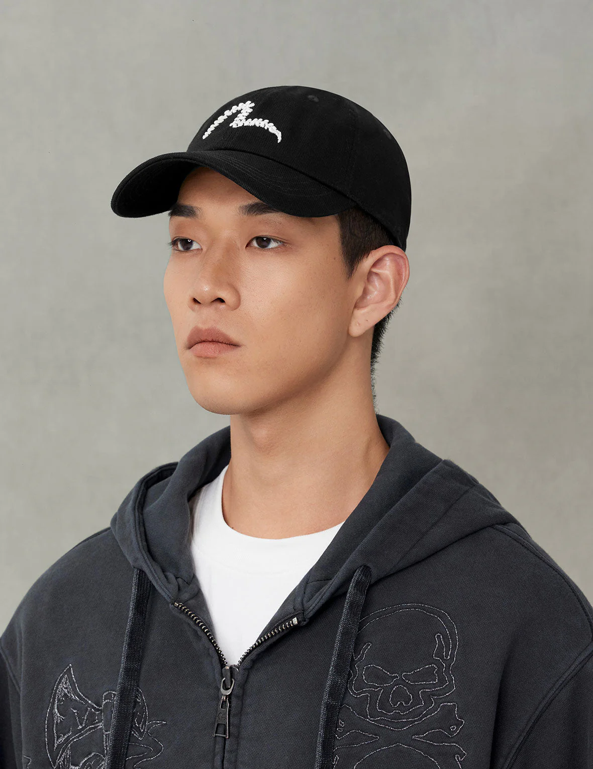 Seagull Embroidery Denim Cap - Image 9