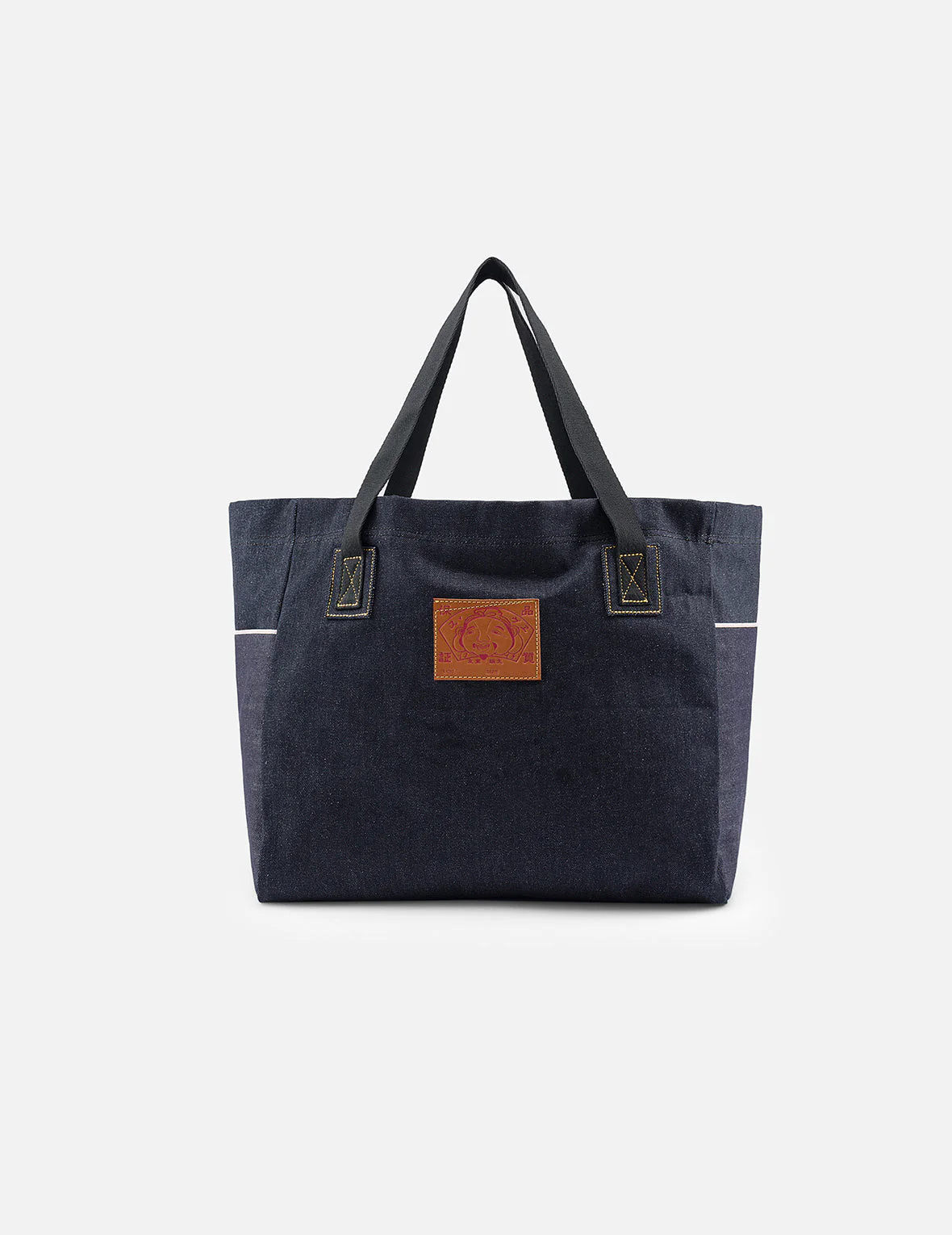 Seagull Embroidery Denim Tote Bag - Image 4
