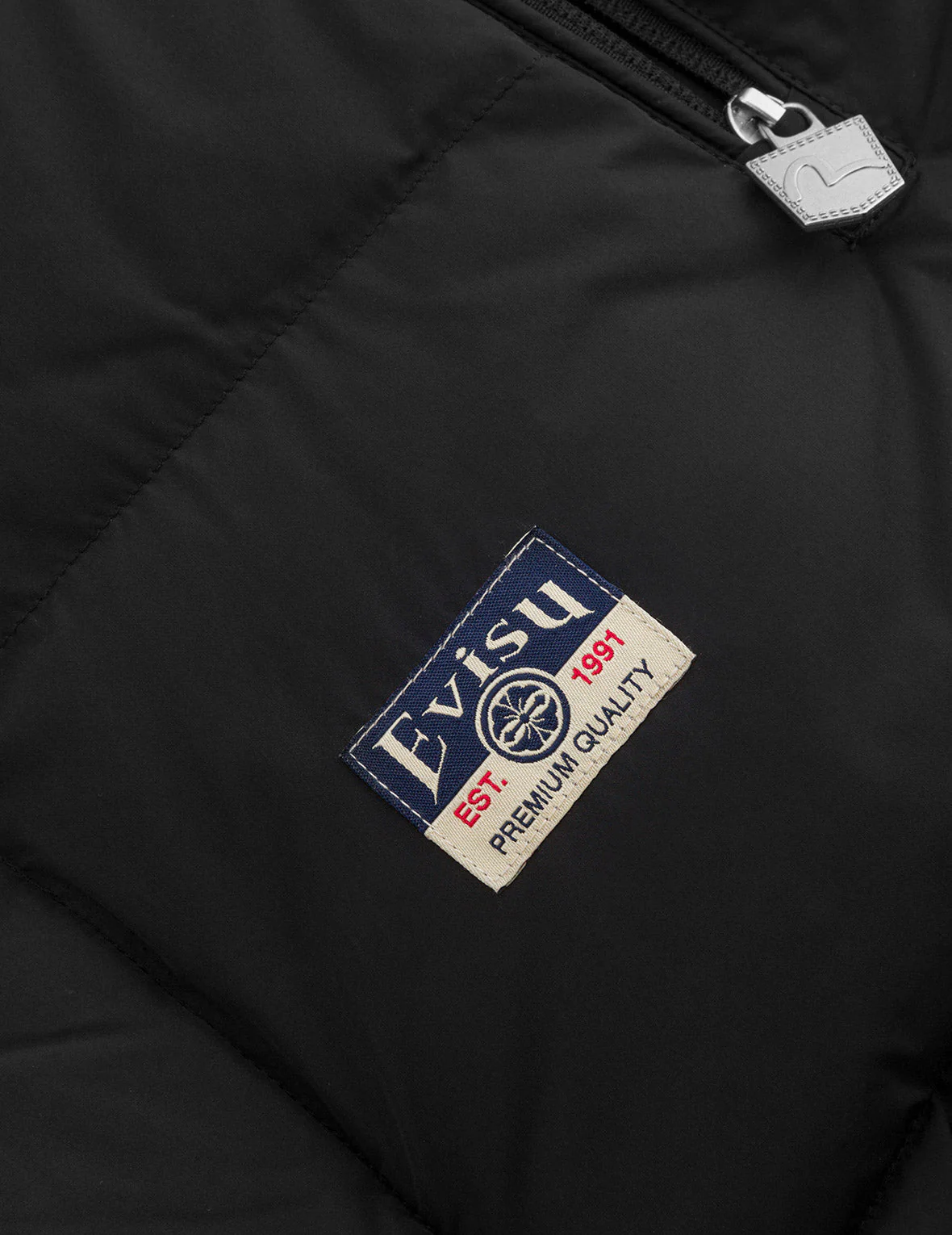 Seagull Embroidery Detachable Relax Fit Down Jacket - Image 12