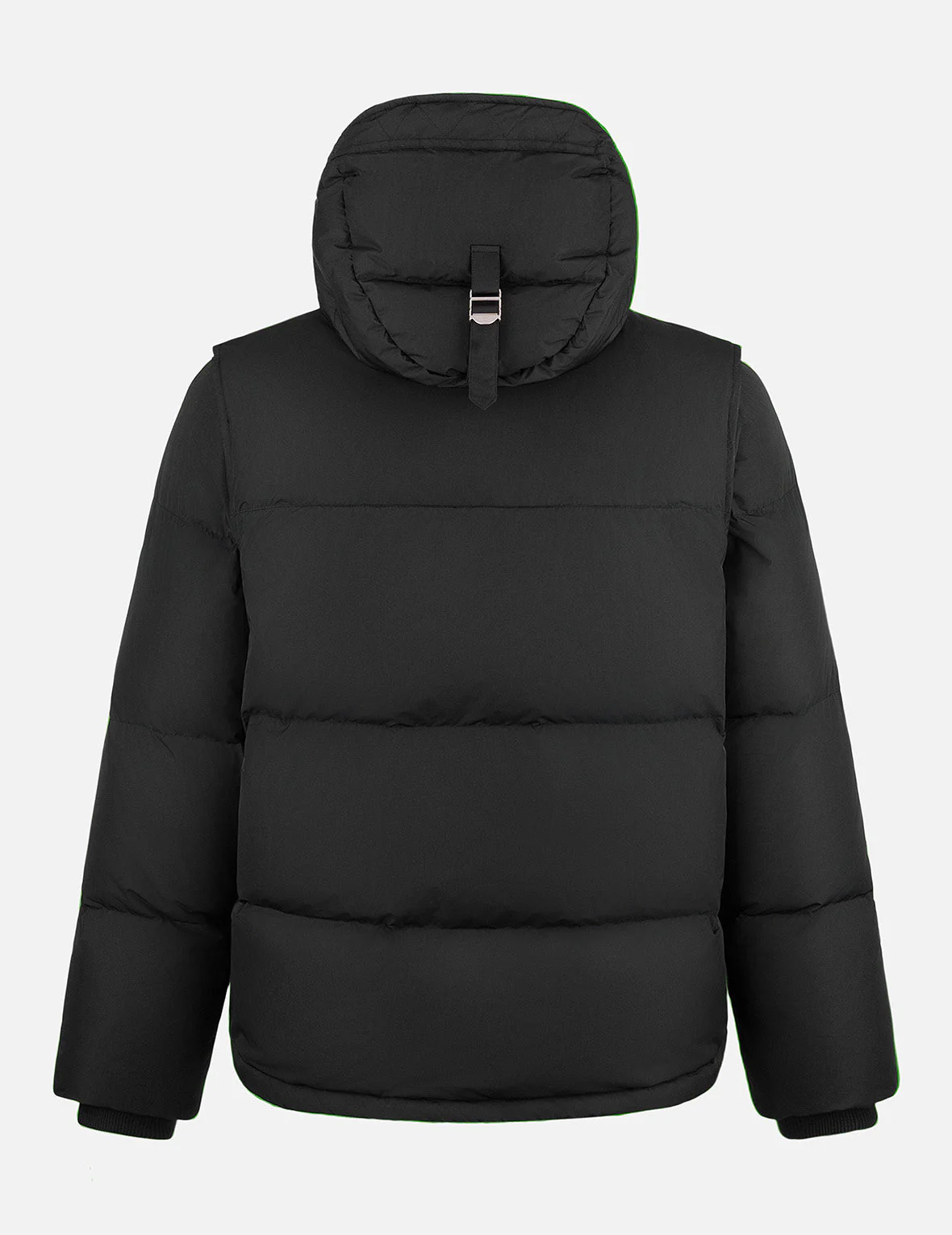 Seagull Embroidery Detachable Relax Fit Down Jacket - Image 2