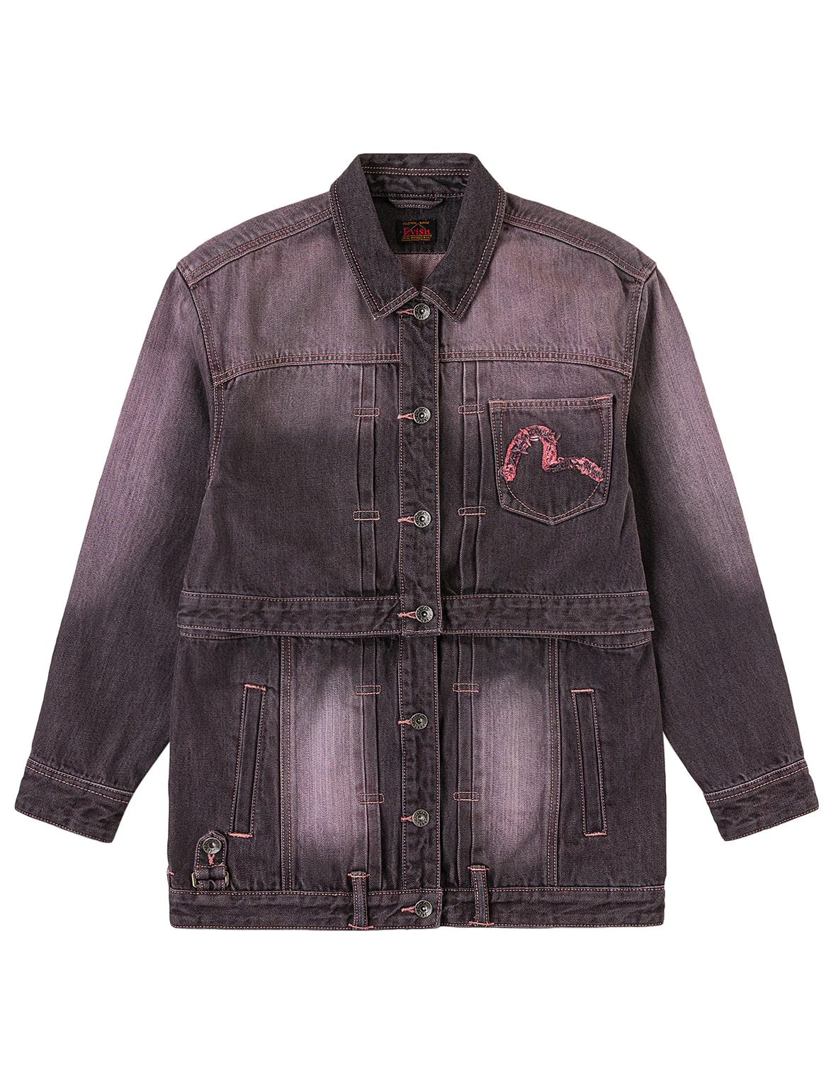 Embroidery Two Way Denim Jacket - Image 18