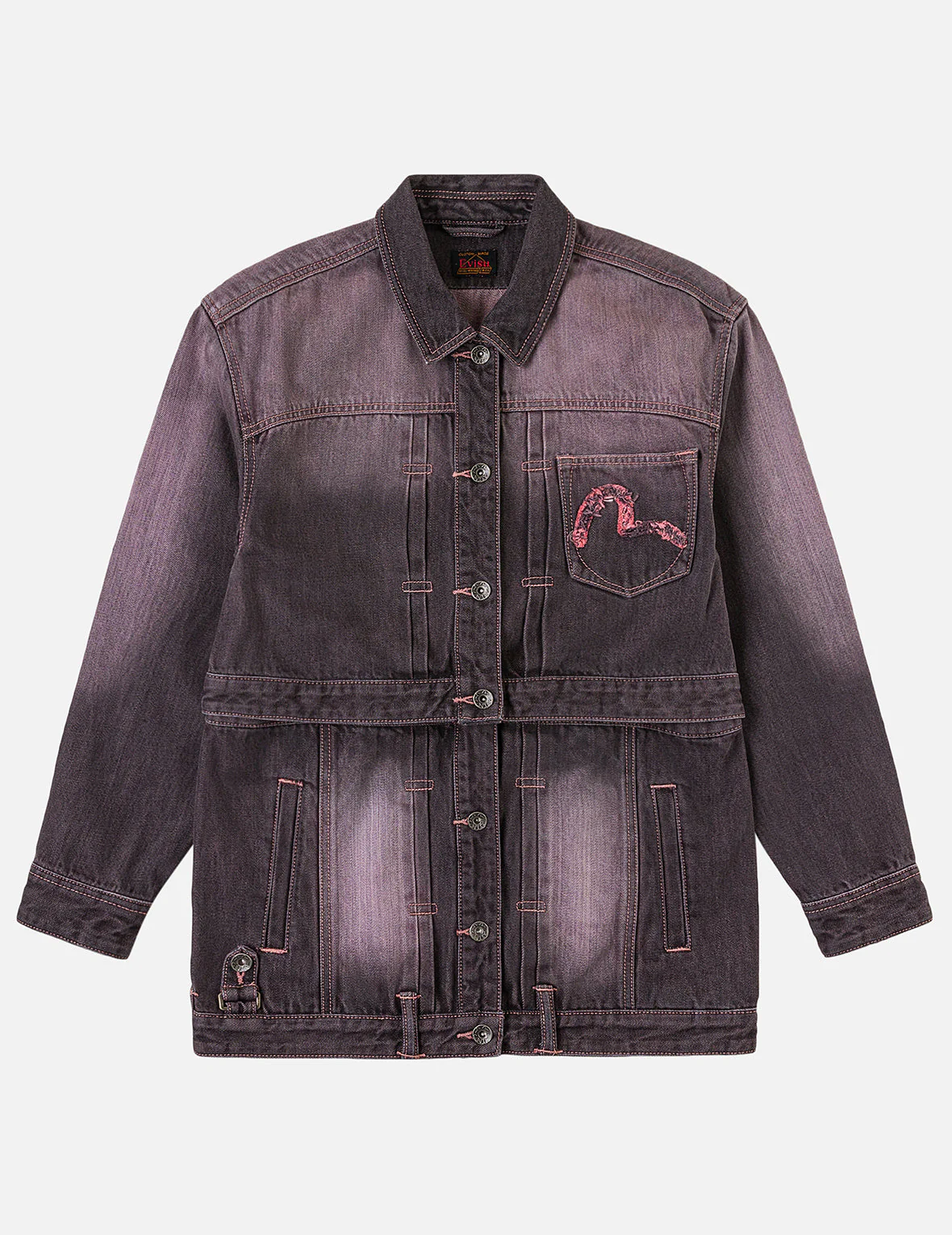 Embroidery Two Way Denim Jacket - Image 3