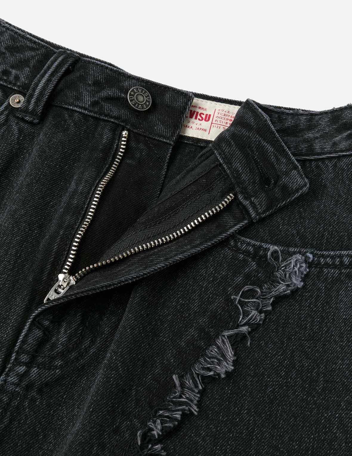 Seagull Embroidery Distressed Fashion Fit Denim Skirt - Image 11