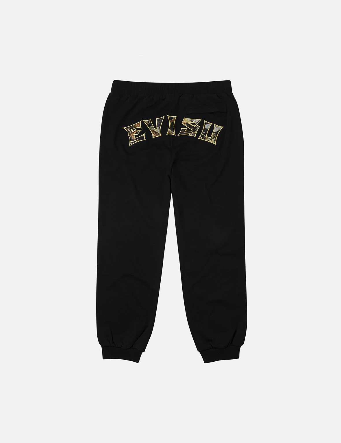 Seagull Embroidery EVISU Brocade Appliqué Straight Fit Sweatpants - Image 3