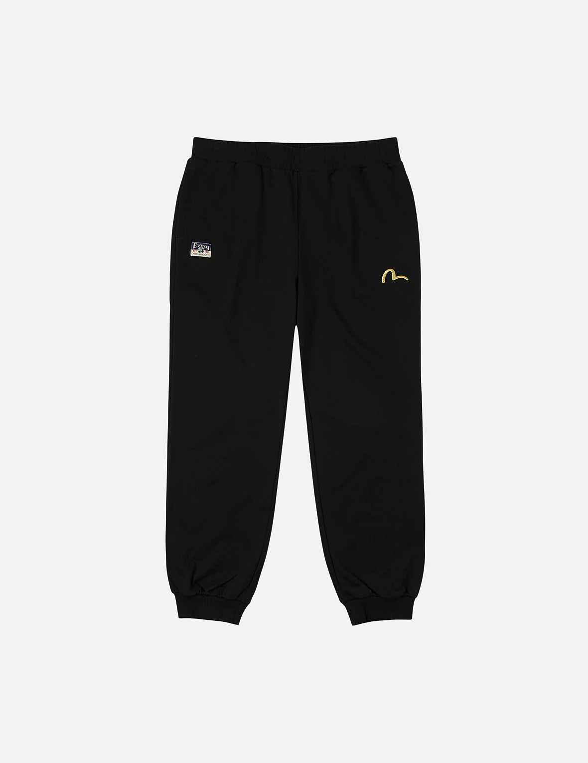 Seagull Embroidery EVISU Brocade Appliqué Straight Fit Sweatpants - Image 4