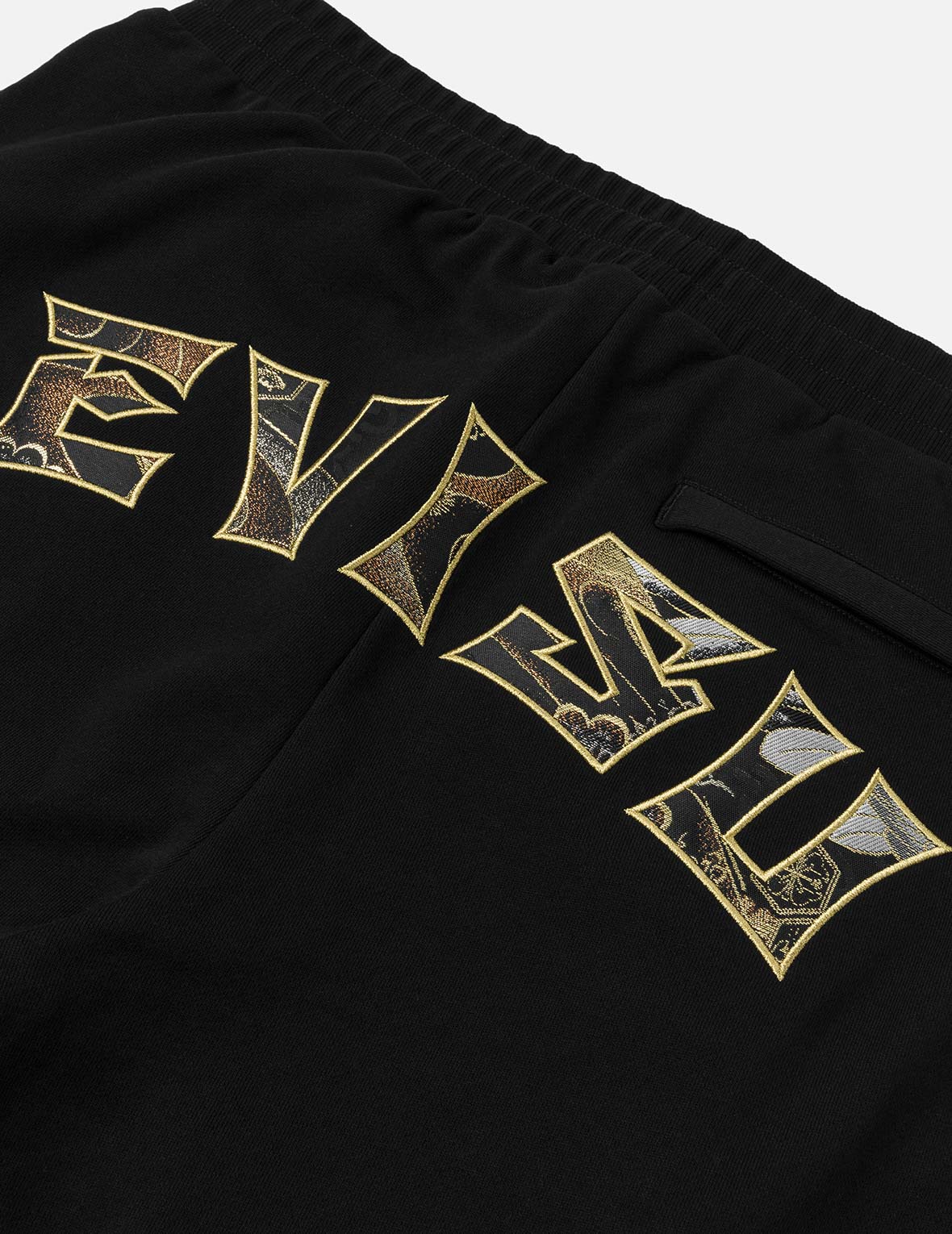 Seagull Embroidery EVISU Brocade Appliqué Straight Fit Sweatpants - Image 7
