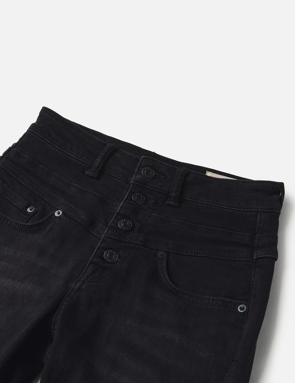 Seagull Embroidery High-Waist Skinny Jeans - Image 7