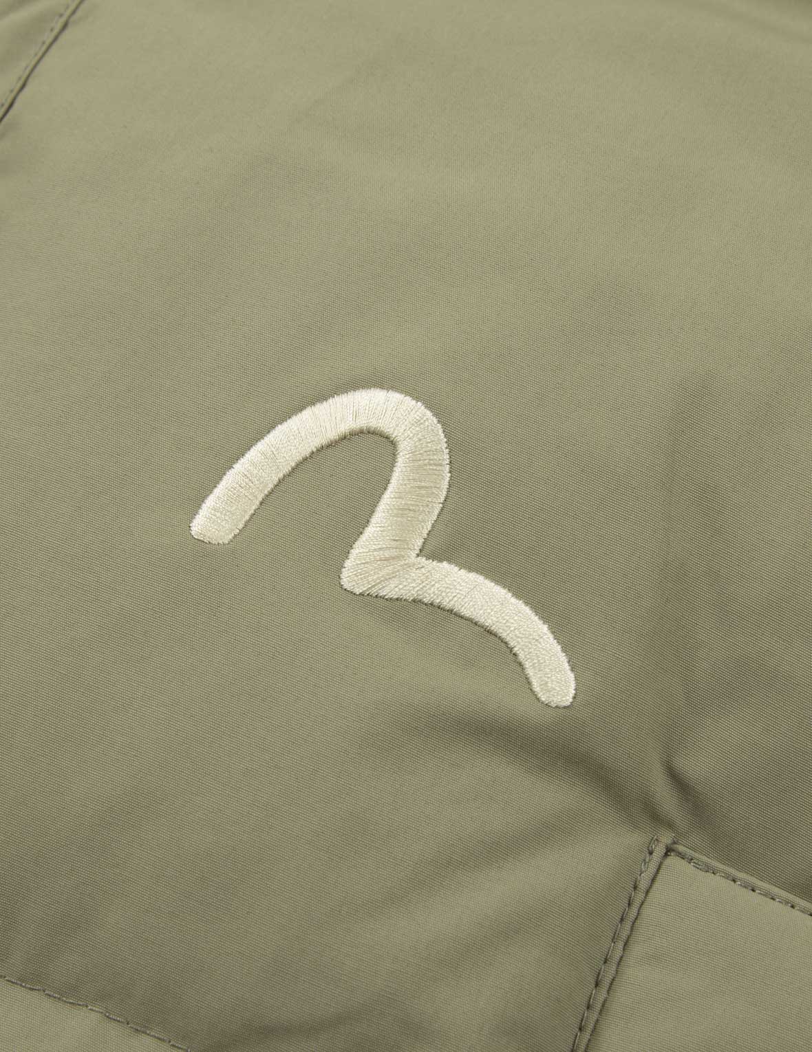 Seagull Embroidery Loose Fit Down Jacket - Image 4