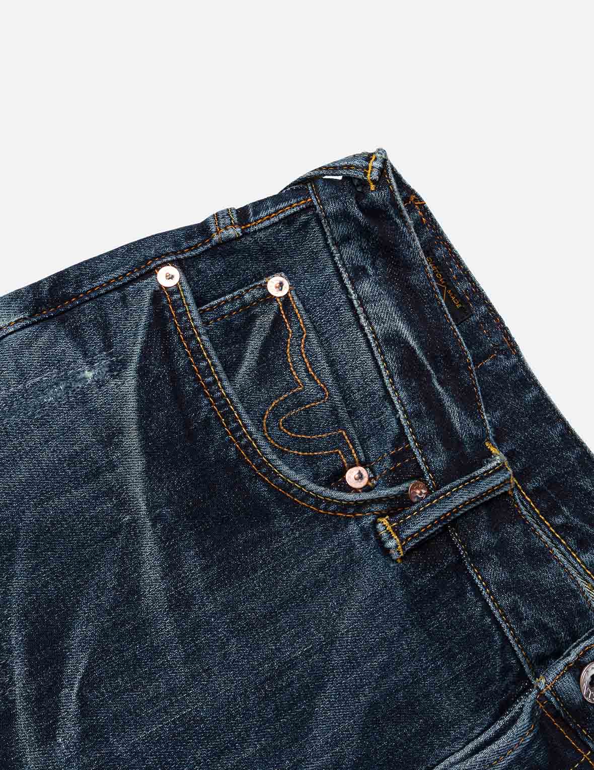 Seagull Embroidery Multi-pockets Jeans #2020 - Image 11
