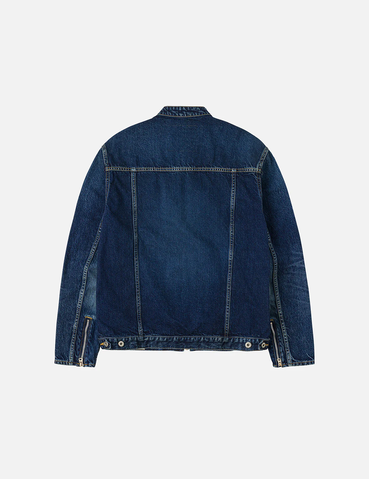 Seagull Embroidery Regular Fit Denim Rider Jacket - Image 3
