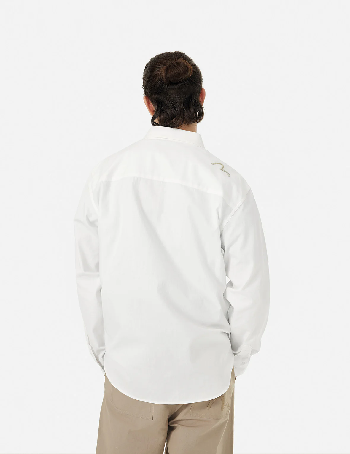 Seagull Embroidery Regular Fit Oxford Shirt - Image 4