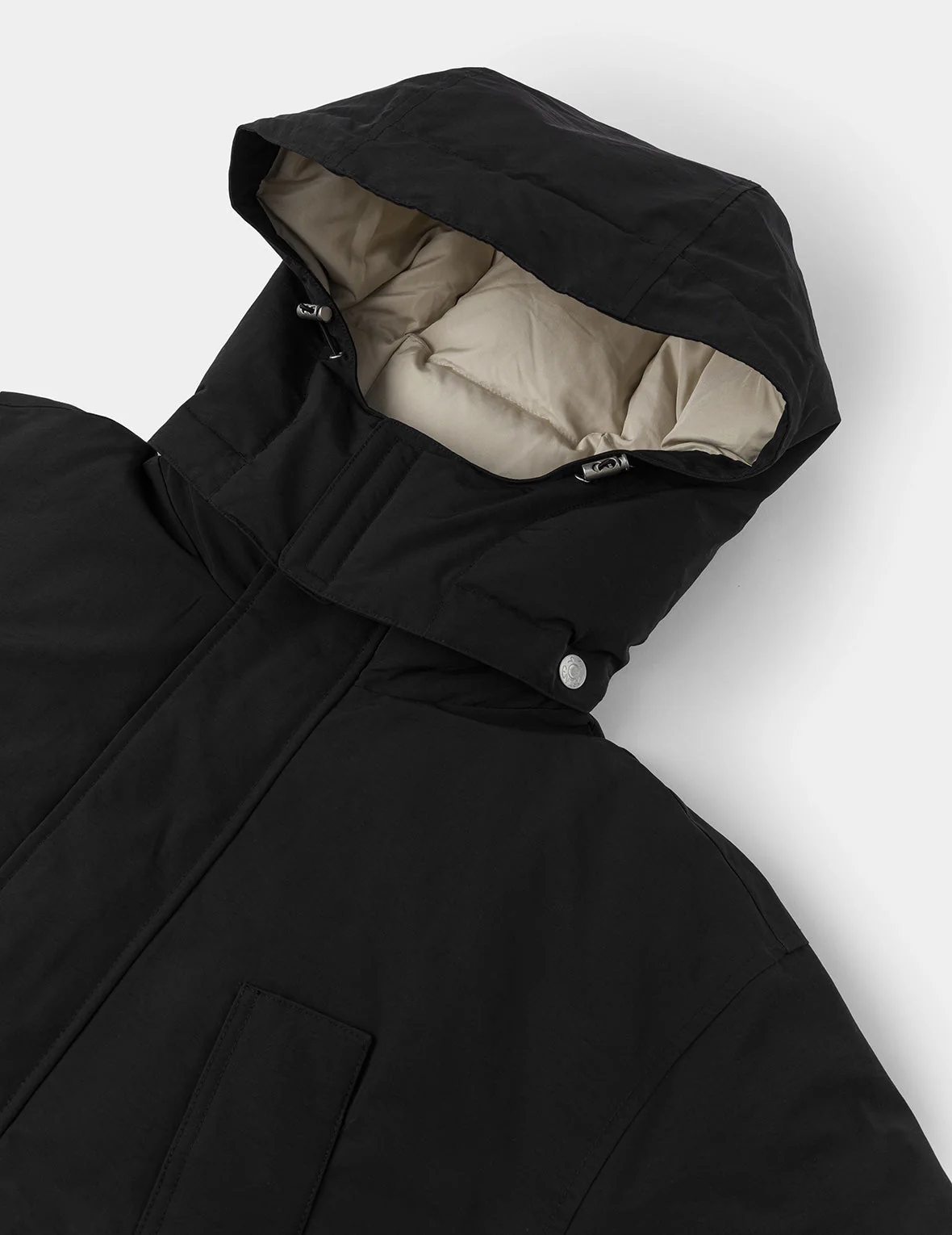 Seagull Embroidery Regular Fit Waterproof Down Jacket - Image 7