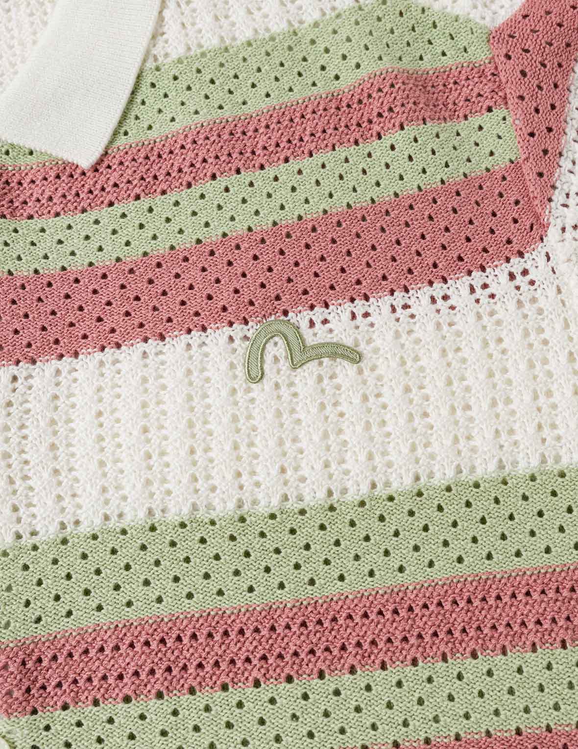 Seagull Embroidery Relax Fit Short-Sleeve Knitted Shirt - Image 5