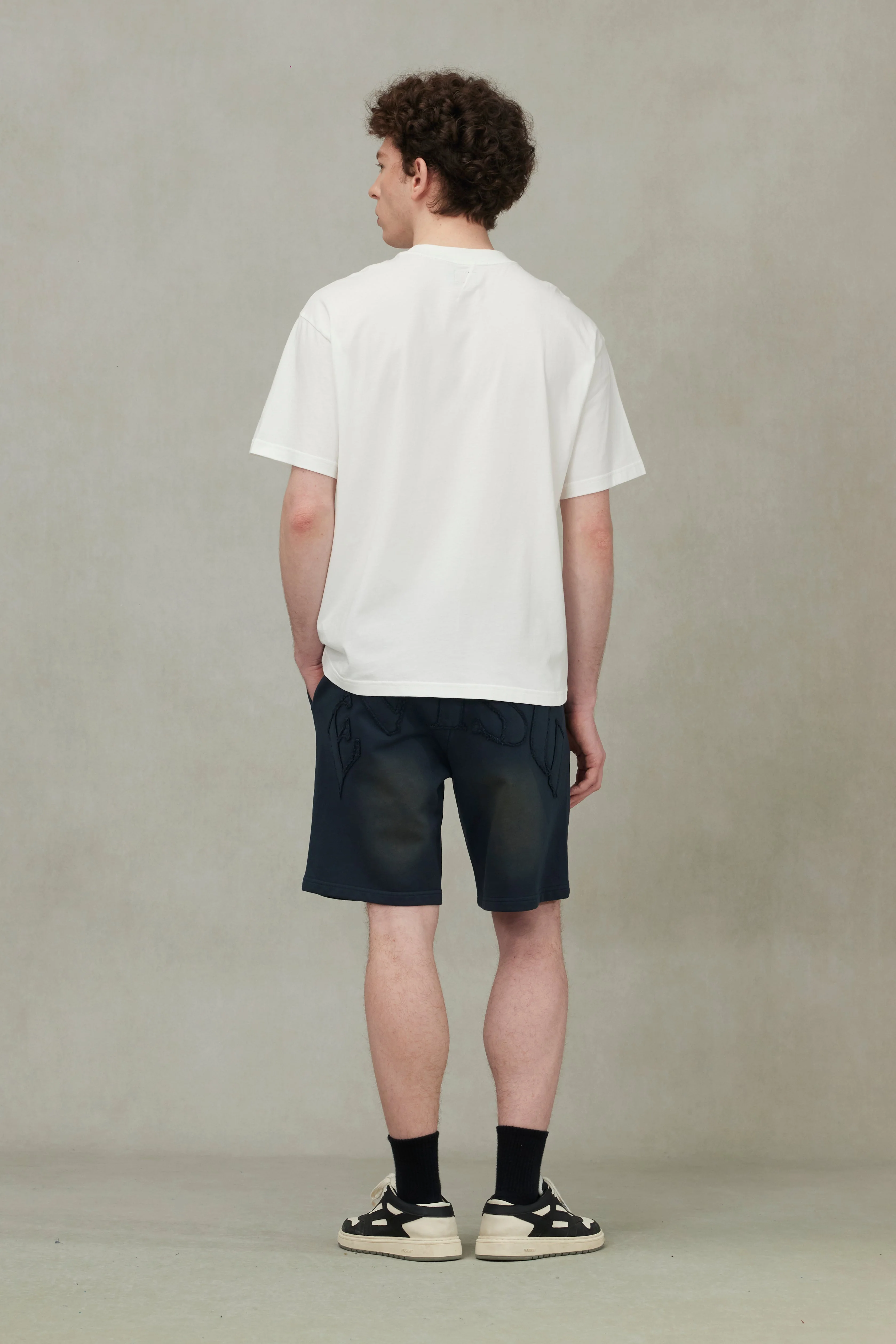 Seagull Embroidery Stitching Pocket Relax Fit T-Shirt - Image 13